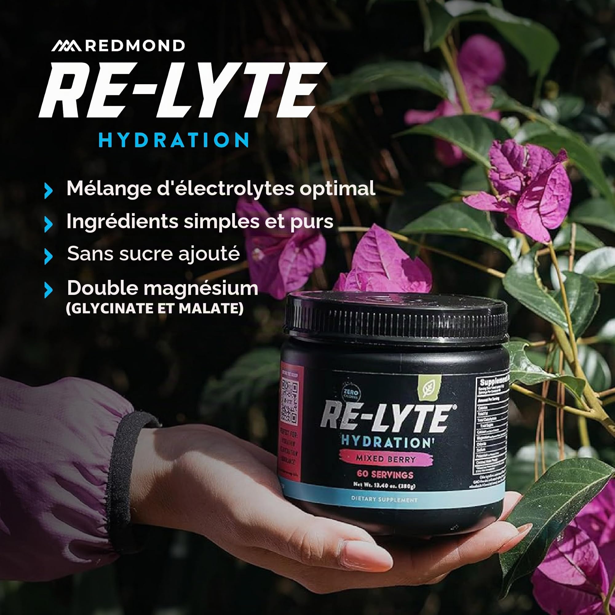 Re-Lyte Boisson électrolyte (mélange de baies)