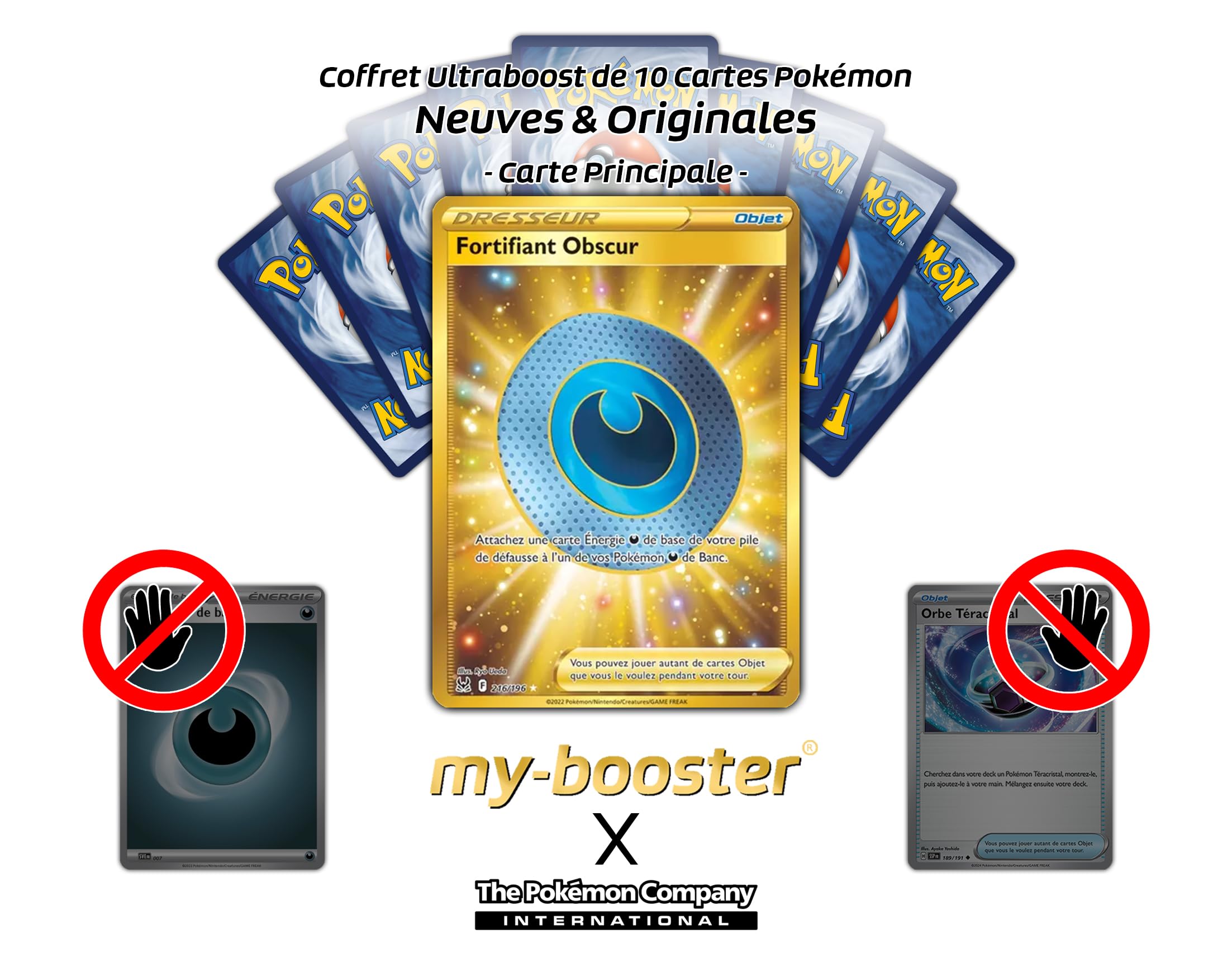 dark patch pokemon card gold Fortifiant Obscur (Dark Patch) 216/196 Shiny Gold Trainer - Ultraboost X  Epée et Bouclier 11 Origine Perdue