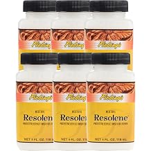 Fiebing's Acrylic Resolene Neutral 6 Pack, 4 oz Each - Protective Acrylic Leather Finisher - Glossy Top Coat for Dyed & Polished Leathercraft - Flexible, Durable, Water Resistant for Boots, Couch