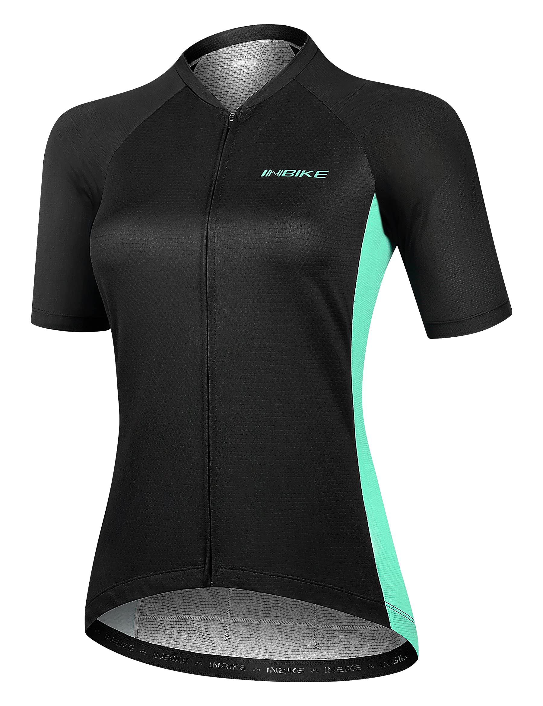 INBIKE Maillot de Ciclismo Profesional para Mujer Verano Secado Rápido Bicicleta Carretera Slim Fit Rosa MTB