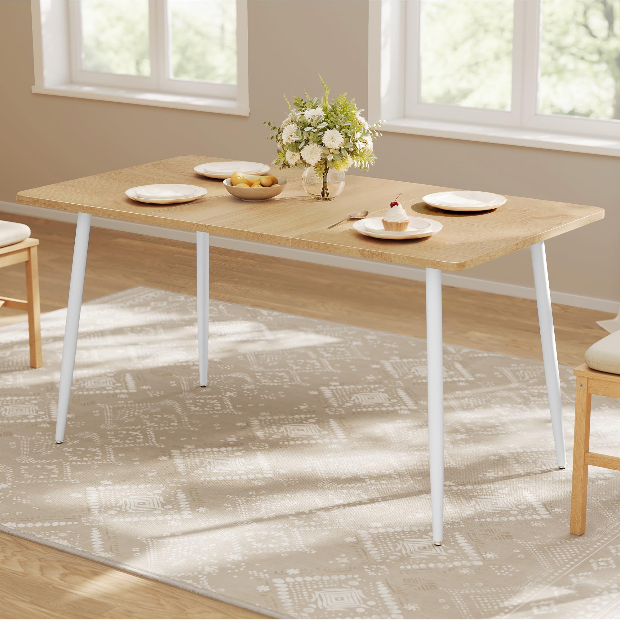 VASAGLE 55" Farmhouse Table