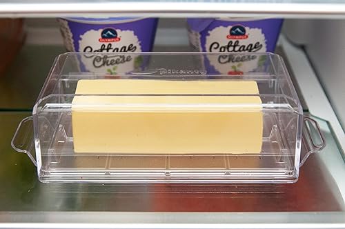 Vista 13 de Pikanty Mini Deli Keeper Recipiente de almacenamiento de alimentos con tapa con bisagras Pequeño organizador de embutidos fríos y quesos