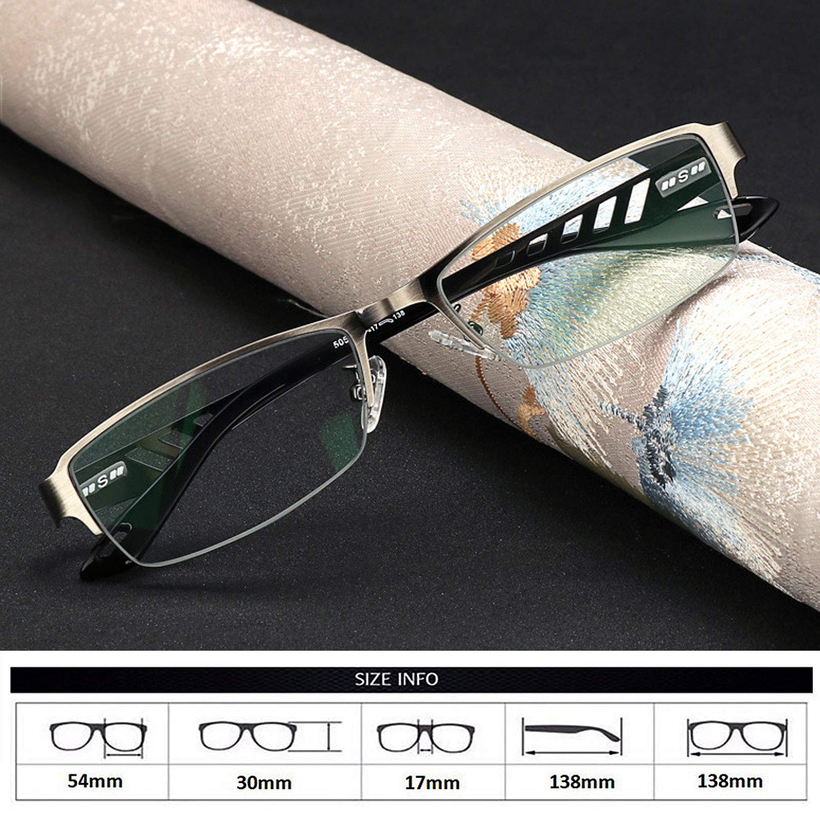 Progressive Multi-Focus-Lesebrille, farbwechselnde Brillen, ferne und nahe photochrome Sonnenbrillen mit doppeltem Verwendungszweck, stilvolle ultraleichte Brillen für Computertelefone für Herren