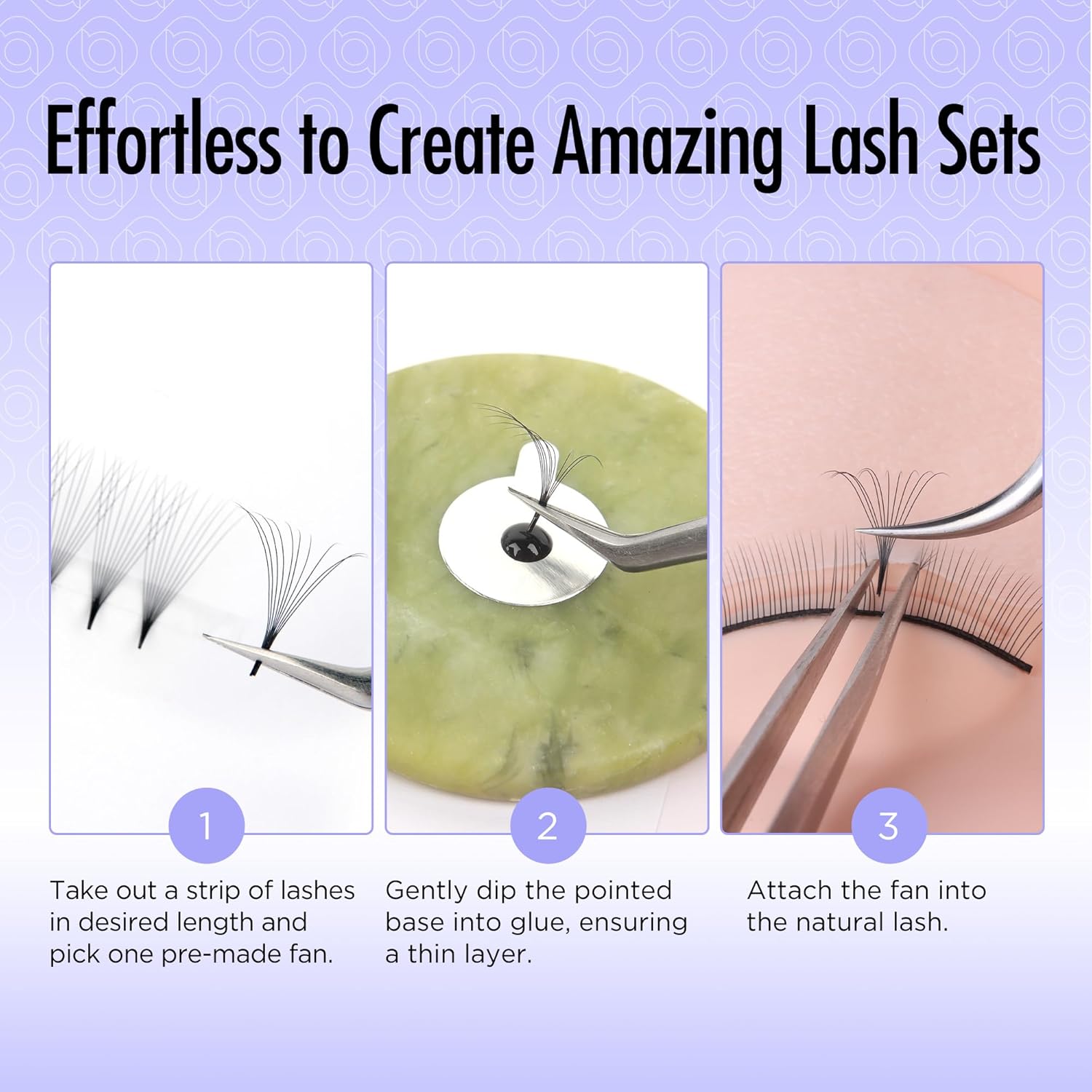 BEYELIAN Premade Volume Eyelash Extensions Mixed Tray 1000 Fans 9-16mm 0.07mm 10D C Curl Premade Fans Eyelash Extensions Handmade Promade Loose Fans Thin Base