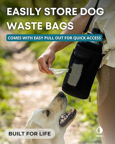 Miniatura 8 de Botella de agua para perros de 32 onzas, botella de agua de viaje aislada para perros, dispensador de botellas de agua para mascotas de acero