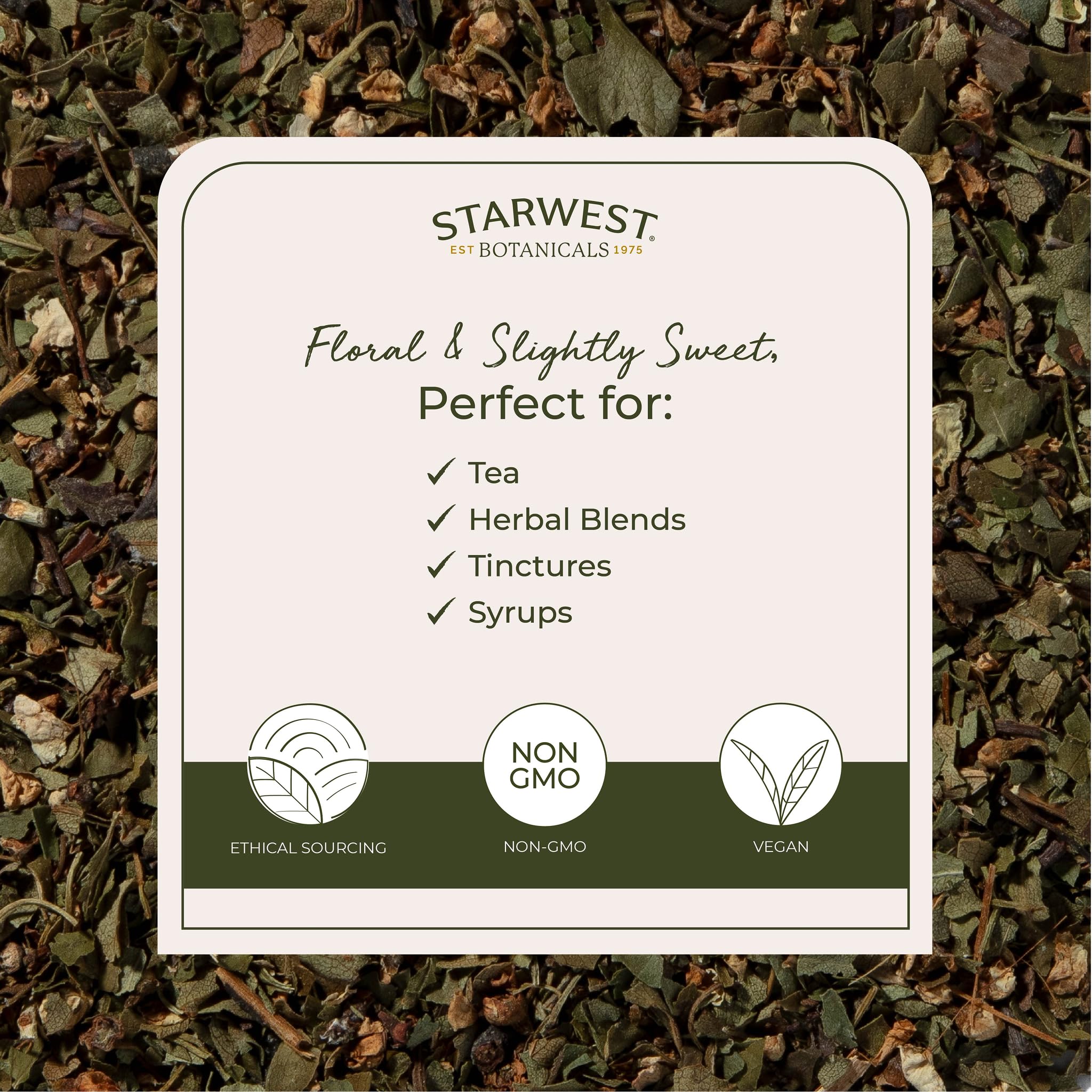 Starwest Botanicals Organic Hawthorn Leaves & Flowers - Dried Loose Leaf Herb for Tea, Natural Wellness Support for Women & Men, Cut & Sifted, Certified Kosher, Non-GMO - 4 oz Pouch