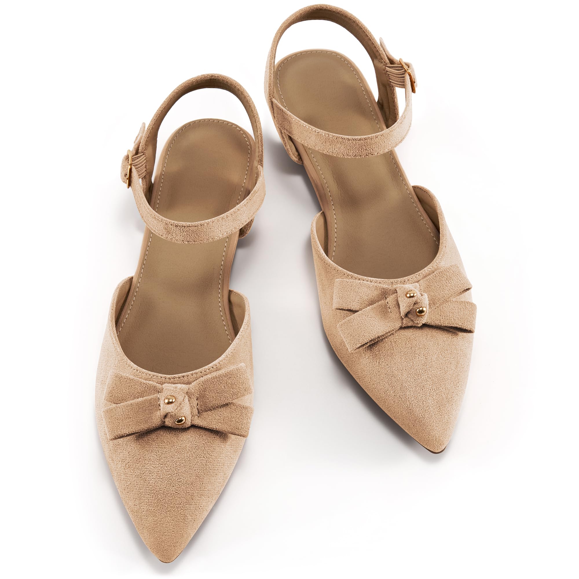 Alicegana Flats for Women Shoes 2026: Dressy Closed Pointed Toe Ballet Shoes Comfortable Business Casual Wedding Footwear
