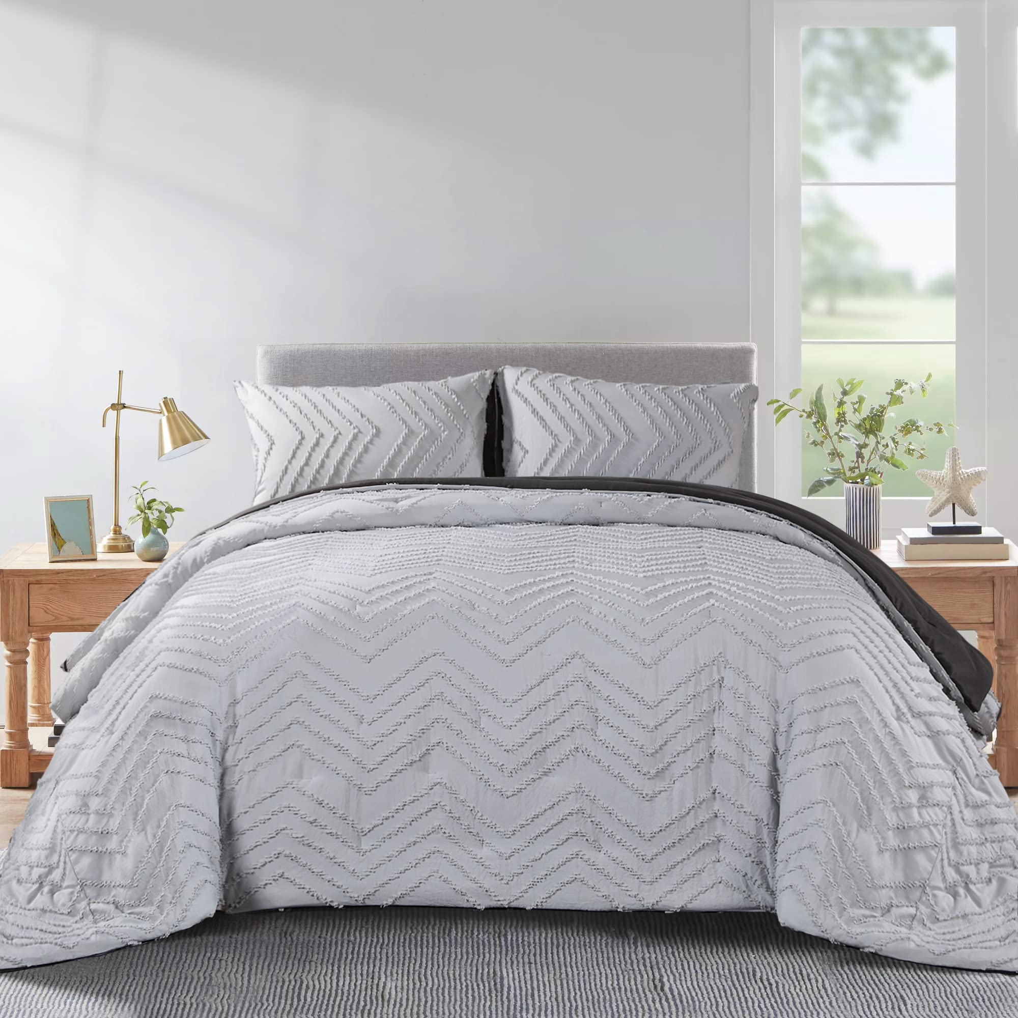 ROYALAY Tufted Oversized King Comforter Set 120x1203 Pieces Boho