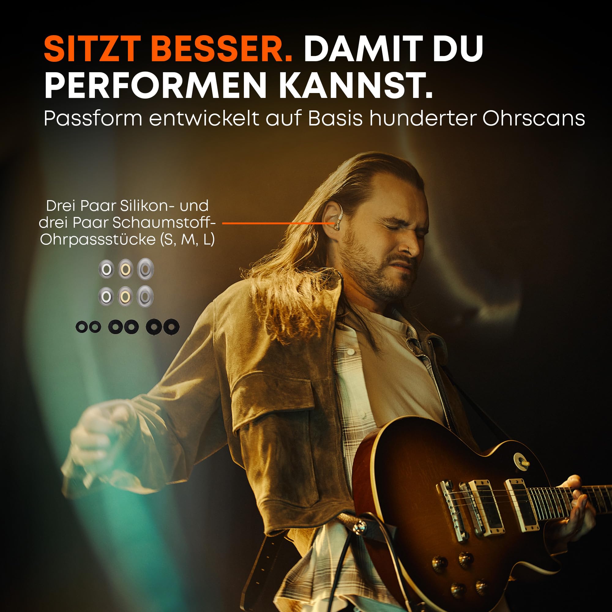 beyerdynamic DT 30 IE Professioneller In-Ear-Monitor für Bühne & Proberaum | Passive Schallisolation bis zu 39 dB, ergonomische Passform, abnehmbares MMCX-Kabel, Farbe Transparent