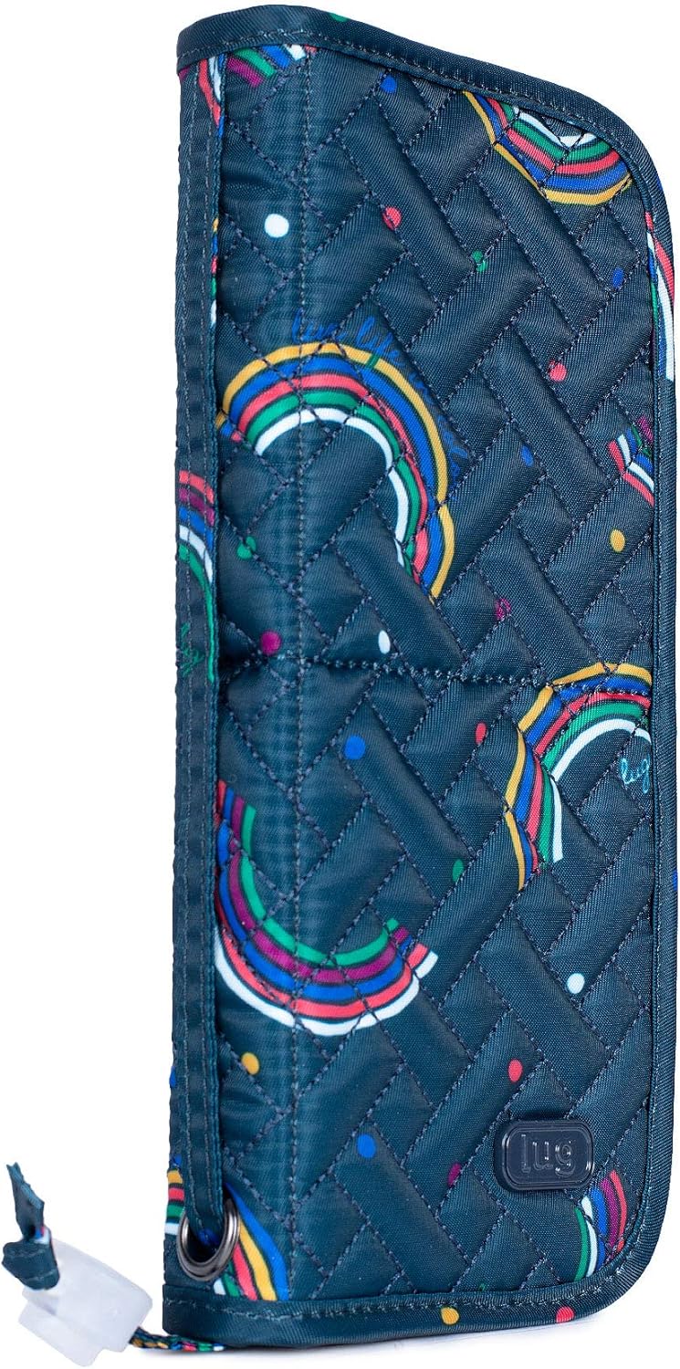 Lug Sleeper Brush Holder, Rainbow Navy