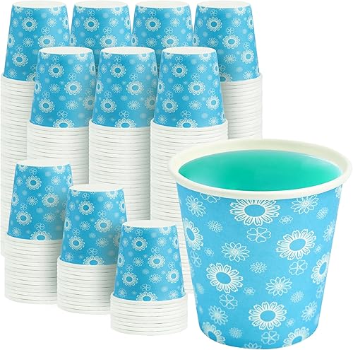 RACETOP [Paquete de 300] Vasos de papel de 3 onzas, tazas de baño de 3 onzas, vasos de papel desechables para baño, vasos pequeños para enjuague