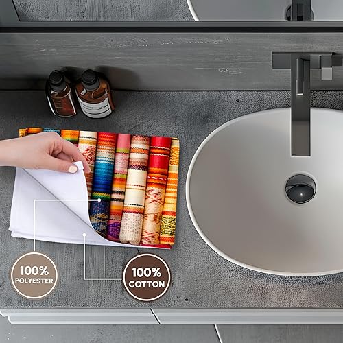 Miniatura 4 de 3D Rose Ecuador Quito Otavalo Artesanía Mercado Artesanal. Mantas Textiles Souvenirs. TWL_187688_1 Toalla, 15" x 22"