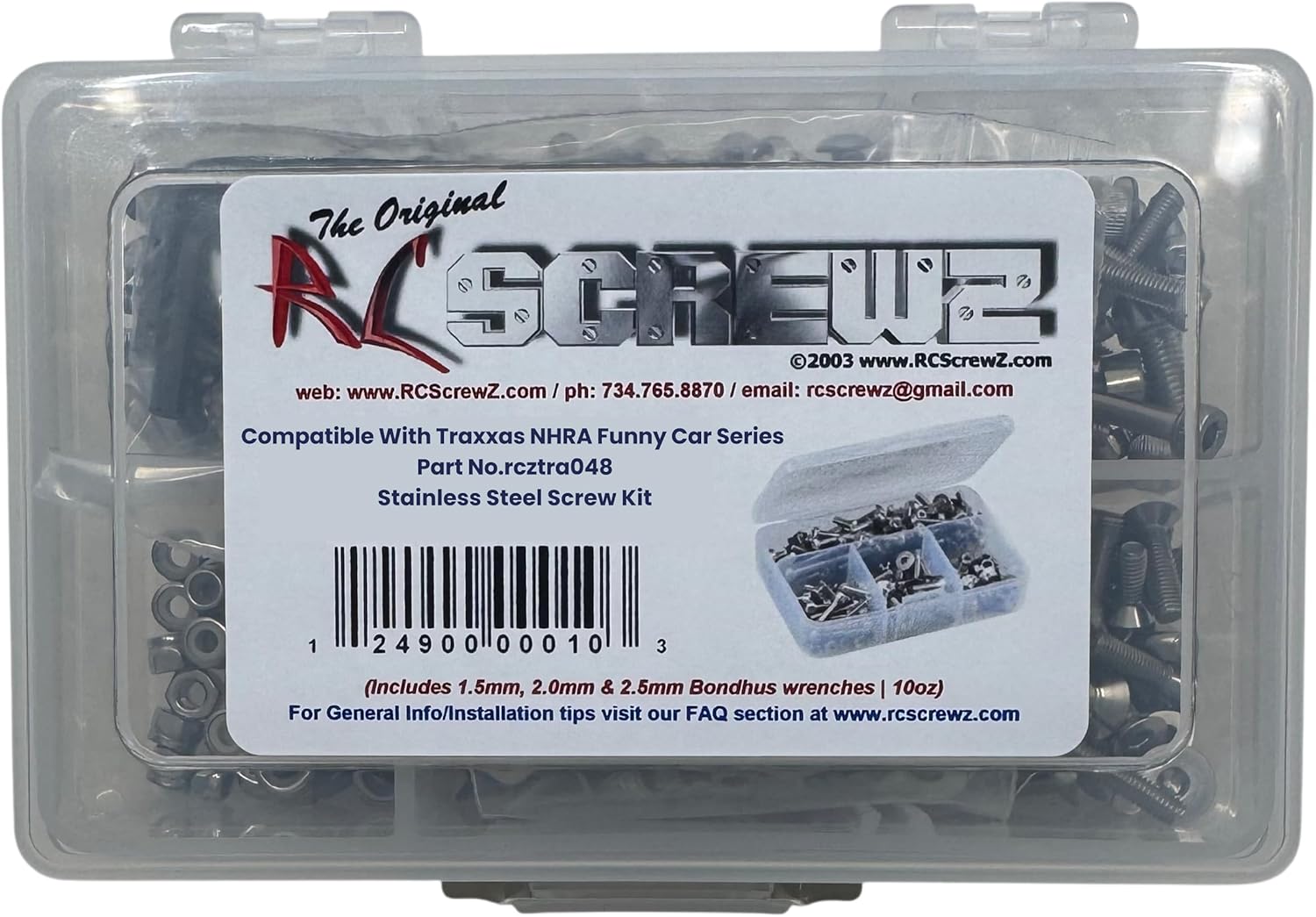 Traxxas NHRA Funny Car Series Stainelss Steel Screw Kit