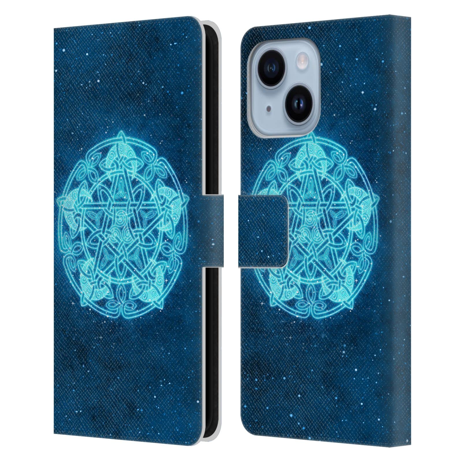 Étui Portefeuille iPhone 14 Plus Pentacle Céleste idéal pour vos sorties sans vous encombrer - 7