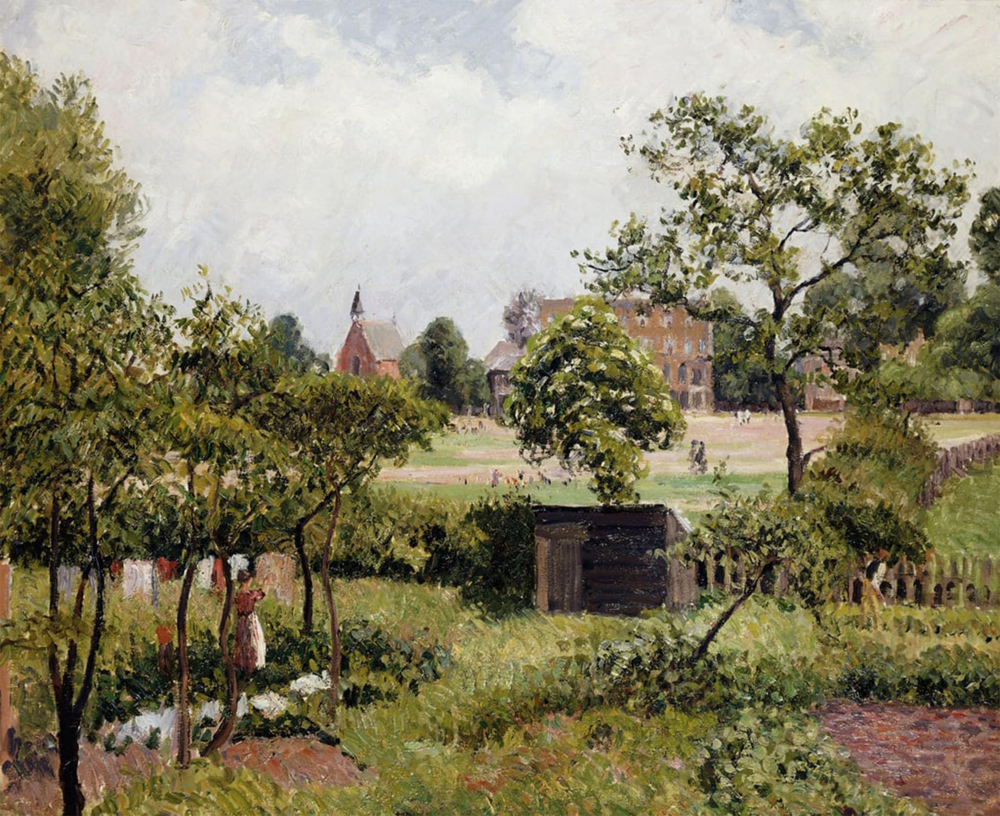 ARTXLXXBN Famous Prints Artwork Pictures Poster Painting Art the Circle by Camille Jacob Pissarro Artwork Landscape Pictures for Home Decor 60x90cm