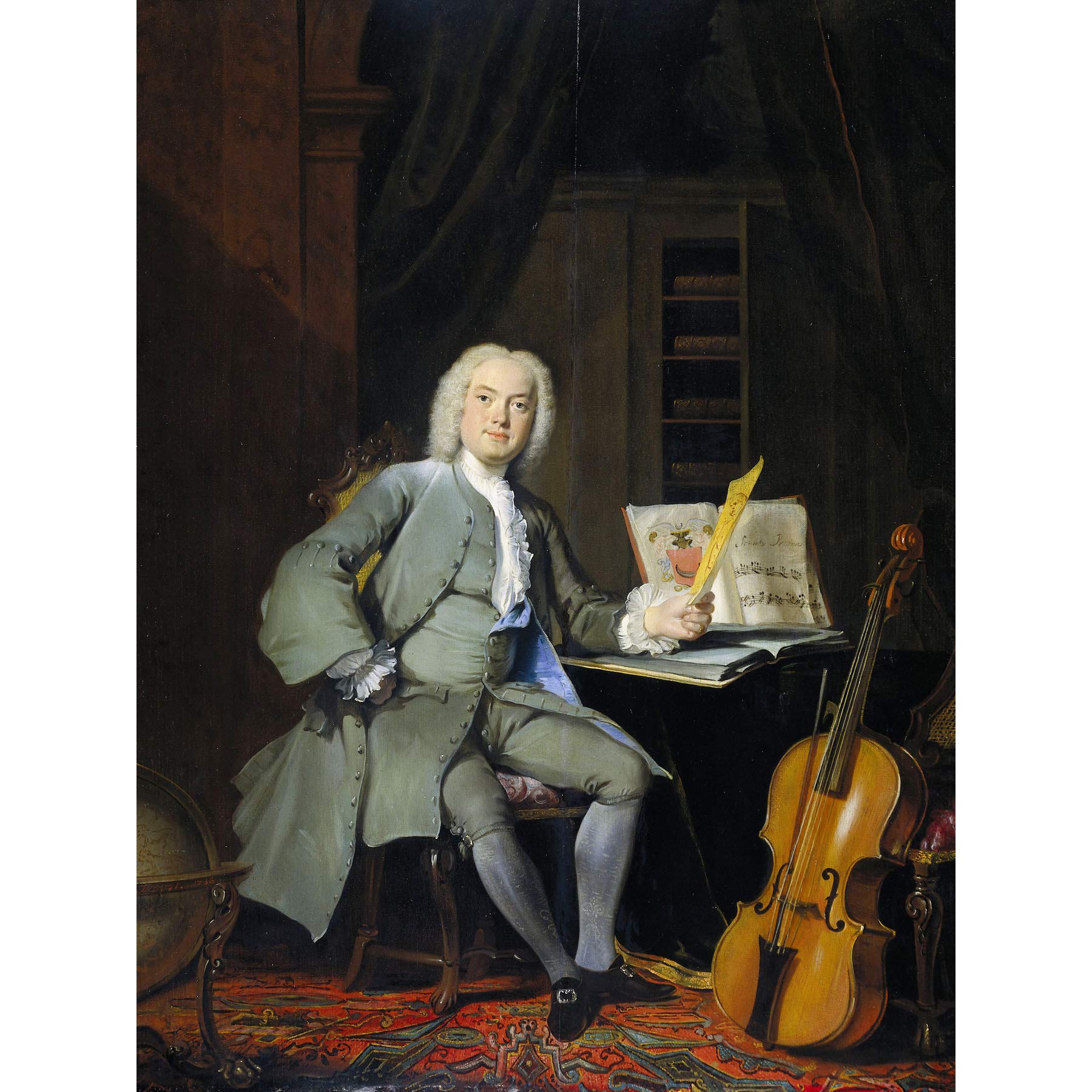 Artery8 Troost Portrait Member Of Van Der Mersch Family Large Wall Art Poster Print Thick Paper 18X24 Inch