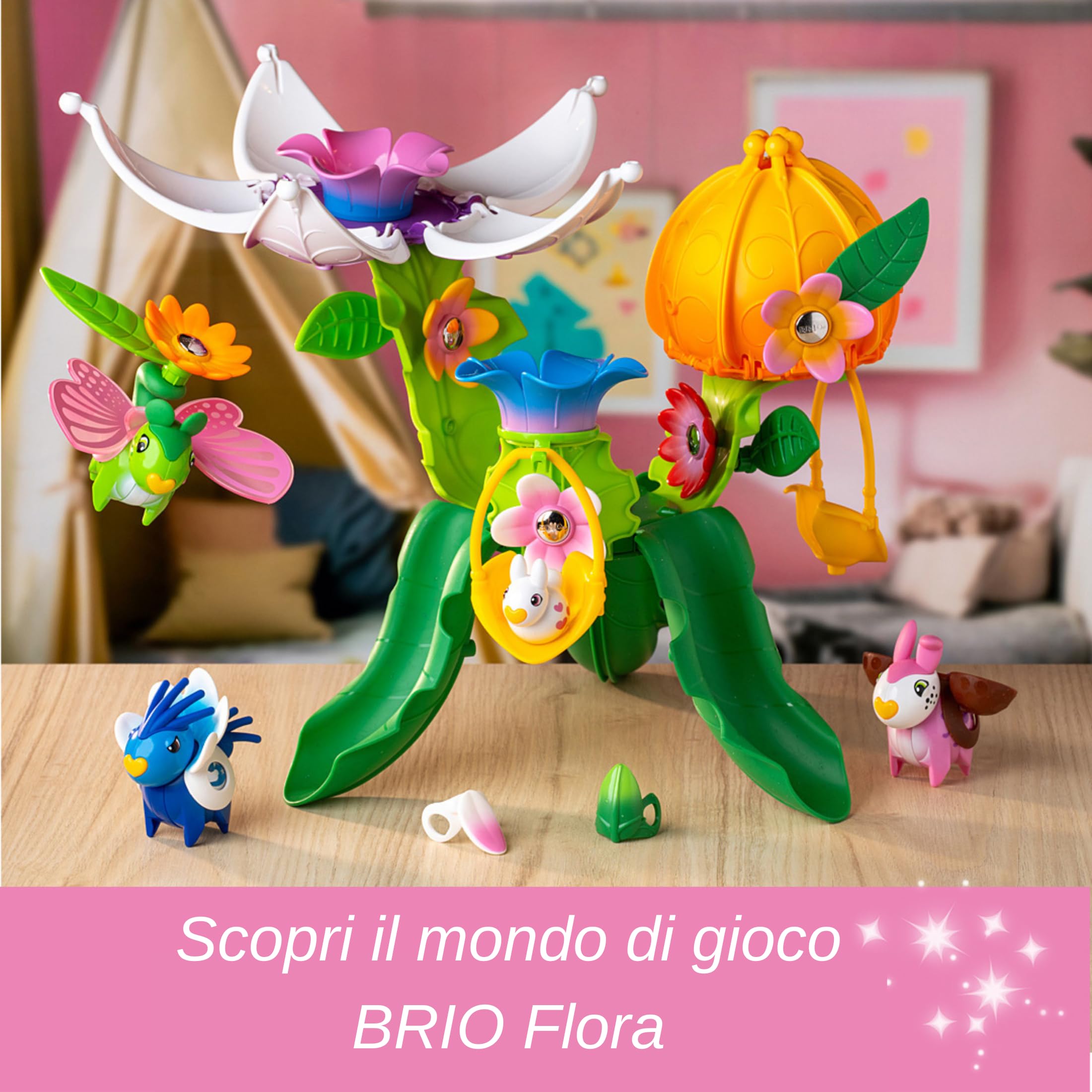 BRIO FLORA - Il villaggio dei fiori Premium Set | Giocattolo per Bambini 3+ Anni| Giochi Bambina E Bambini | Playset di gioco libero per stimolare la fantasia | Regalo Bambina 3 Anni E Più