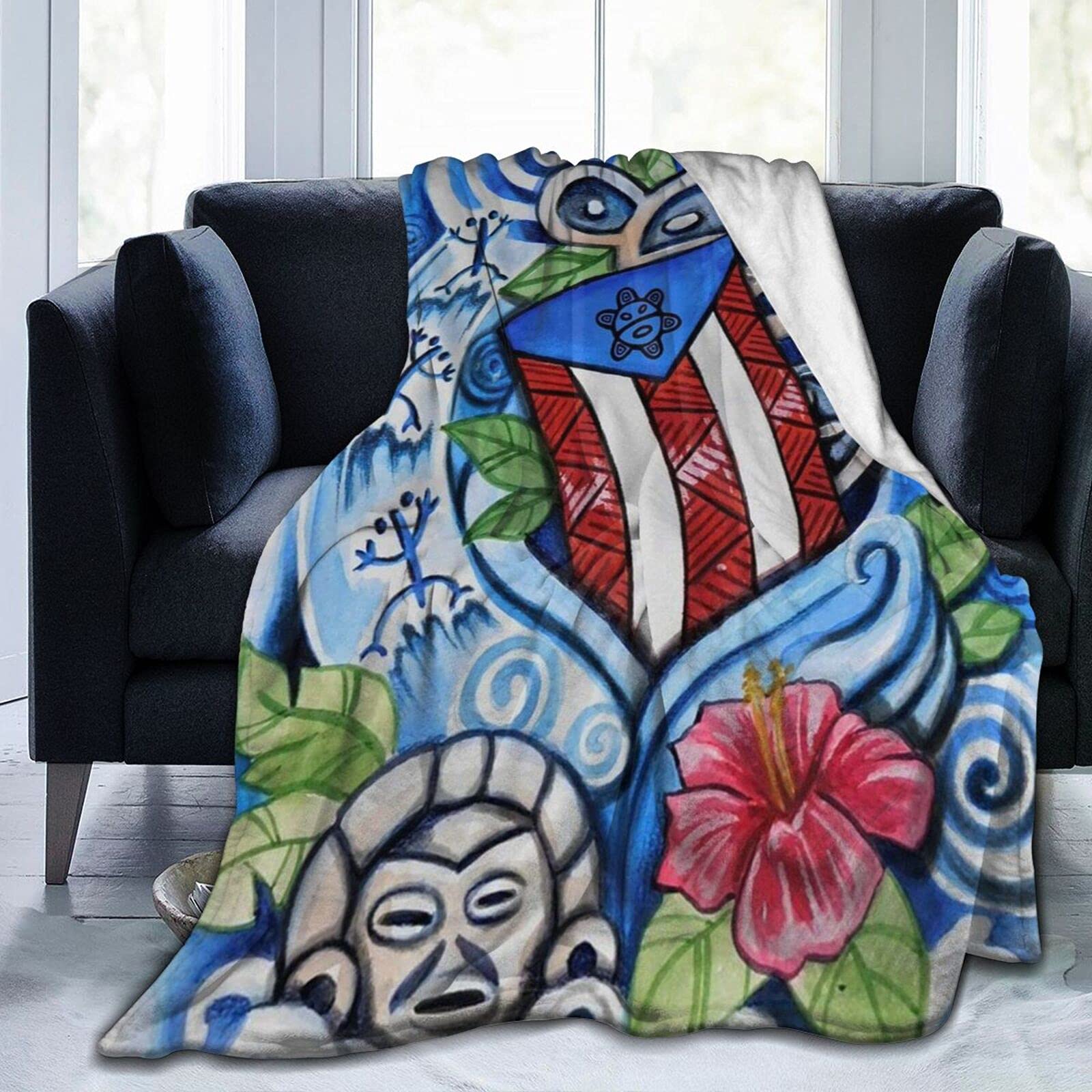 Buy Boricua Puerto Rico Puerto Rican Throw Blankets,Puerto Rico Flannel
