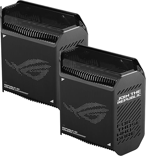 Miniatura 8 de ASUS ROG Rapture GT6 2 unidades Sistema WiFi 6 de malla para juegos de triple banda cubre hasta 5800 pies cuadrados puerto de 25 Gbps aceleración de