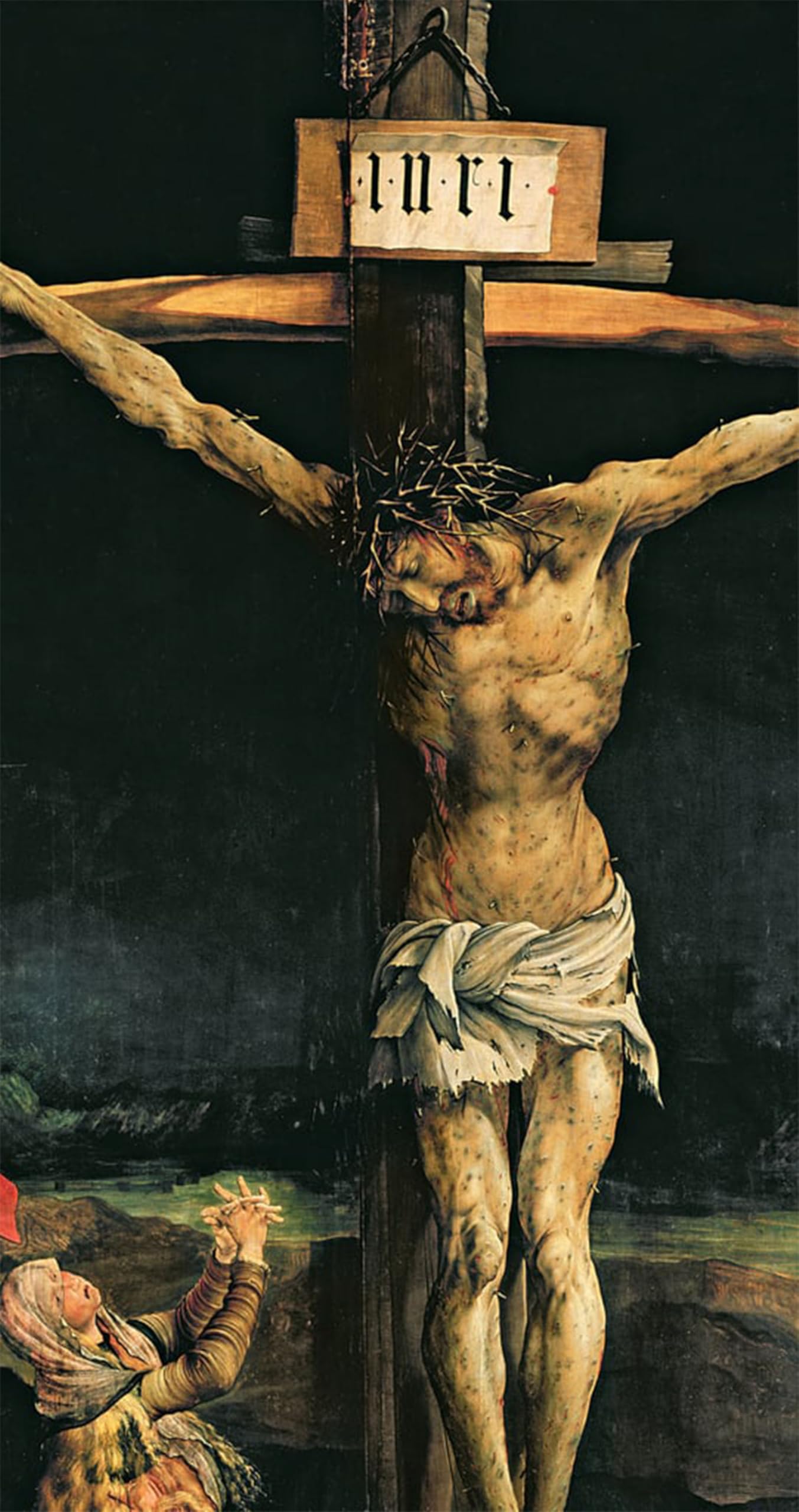 ARTXLXXBN Famous Painting Art Wall Decor Abstract Art Picture the Isenheim Altarpiece by Matthias Grünewald Animal Pictures for Home Decor 60x90cm