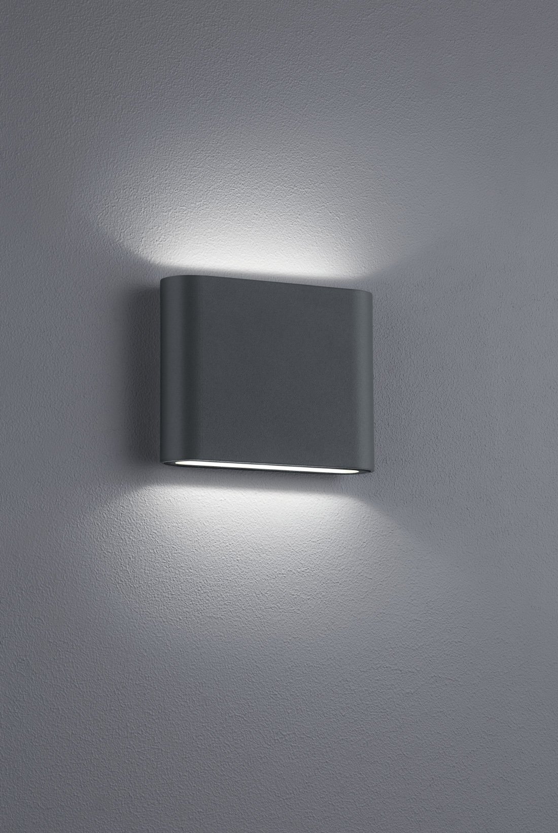 Trio Thames - Aplique de Exterior LED Integriert, 3.0 W, Antracita, 3 x 11.5 x 9 cm