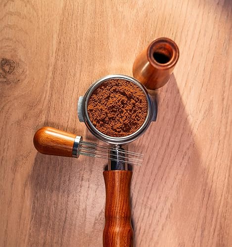 Miniatura 9 de WDT Tool Espresso - Agitador de café espresso profesional - Acero inoxidable 8 agujas 0.014 in - Mango de madera natural tipo aguja - Soporte de