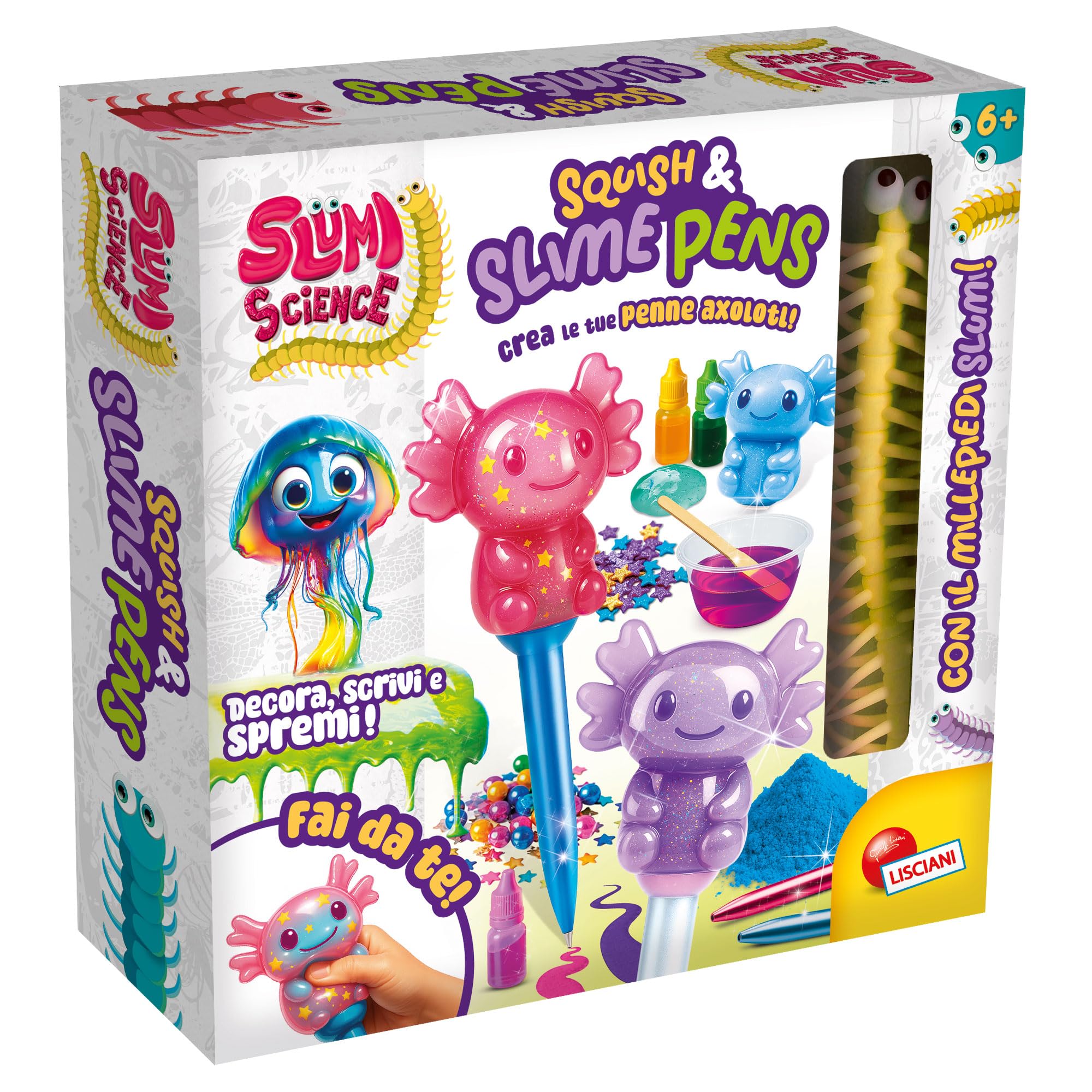 Lisciani Giochi Slumi Science Squish and Slime pens, 113989