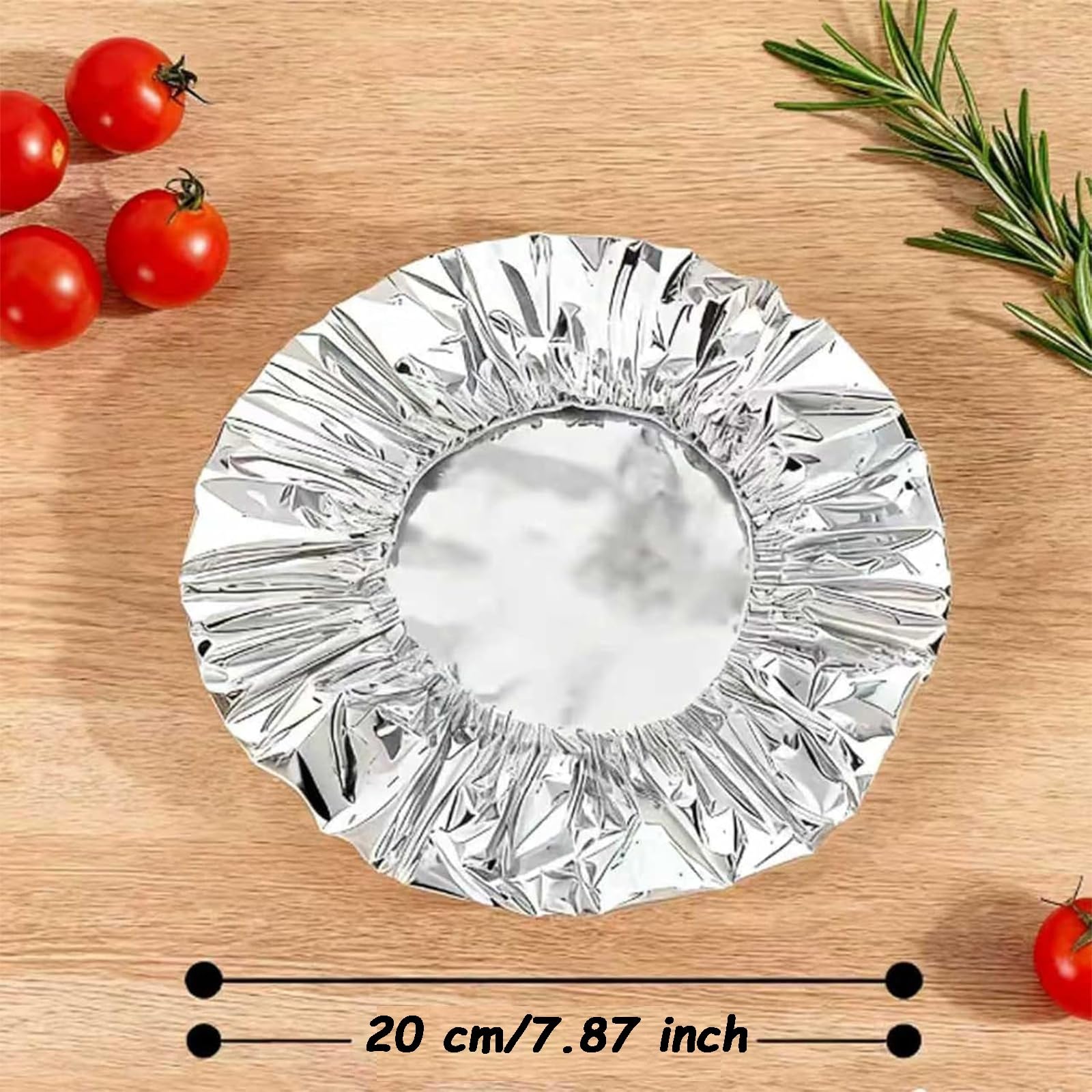 Copertura Isolante In foil A Pop-Up Per Piatti E Contenitori, Copertura Isolante In foil Di Alluminio Riutilizzabile Per Cucina, Con Gomma Estensibile(30Pcs)