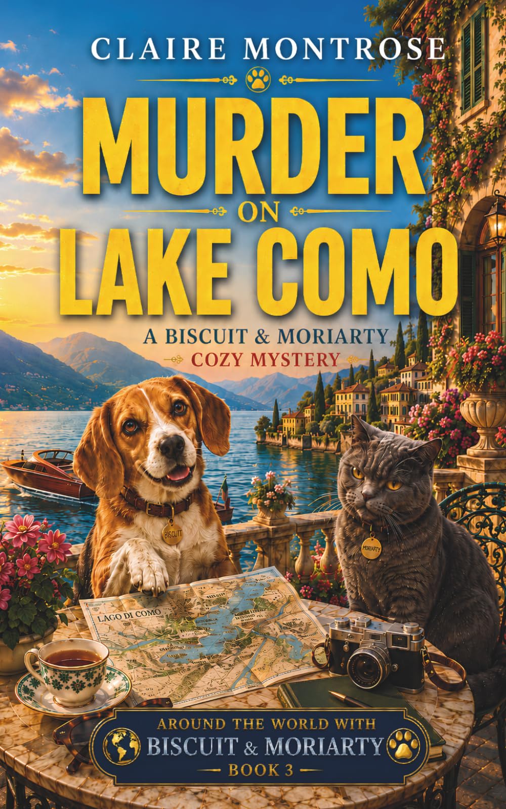 Murder on Lake Como: A Biscuit & Moriarty Cozy Mystery (Around the World with Biscuit & Moriarty)