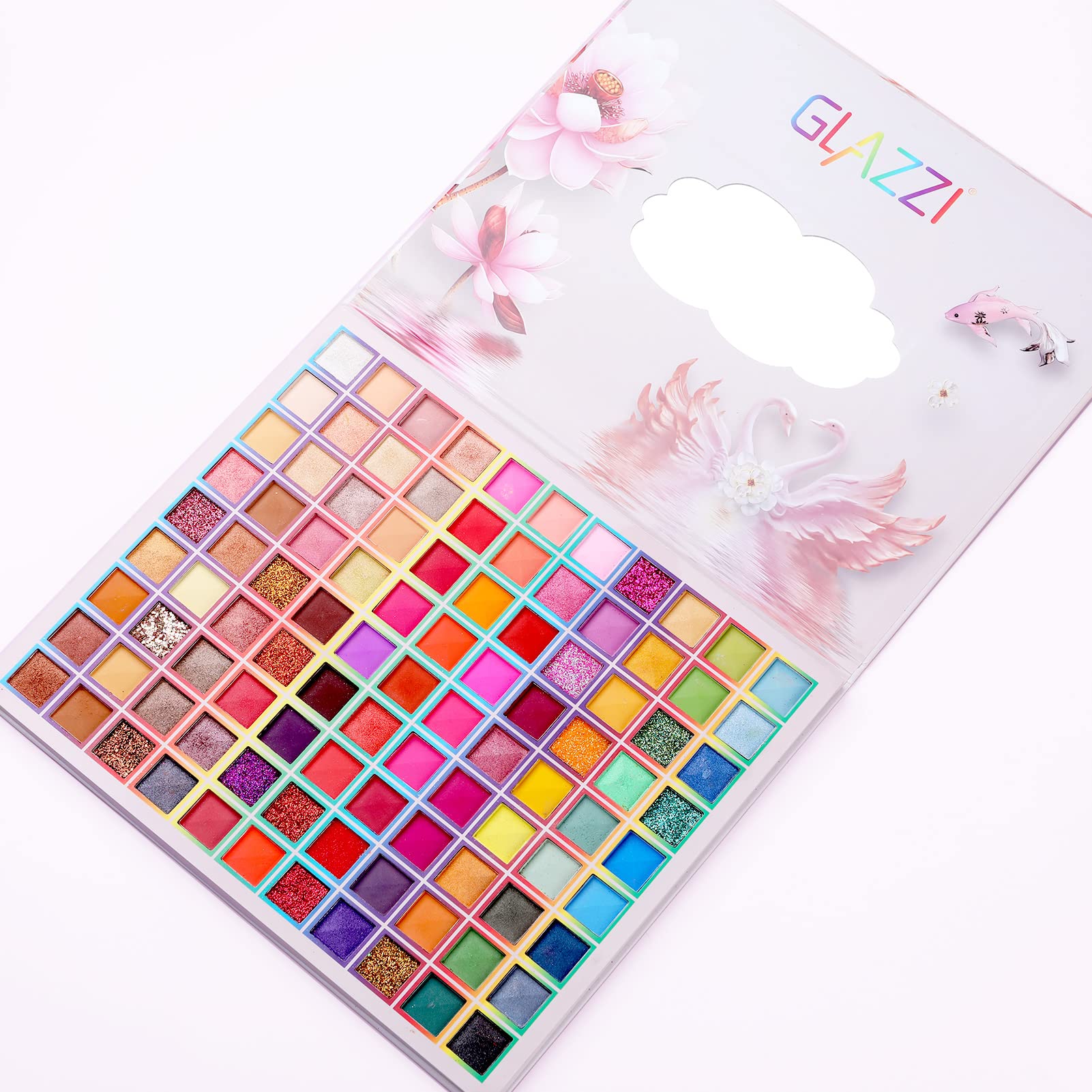 Paleta de sombra de ojos de 99 colores, paleta de sombra de ojos colorida, paleta de maquillaje profesional de arcoíris con purpurina mate, colorida de larga duración, altamente pigmentada, regalos 9