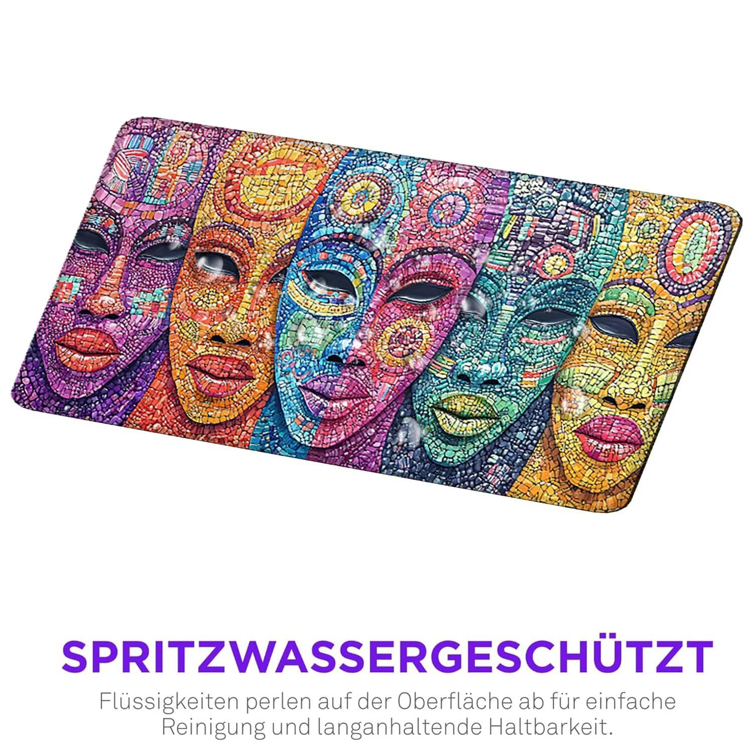 Podkładka pod mysz do gier, 1600 x 800 mm, XXL, duża gamingowa podkładka pod mysz, wodoodporna podkładka pod mysz, długa podkładka na biurko z przeszytymi krawędziami, mata na biurko z gumową podstawą