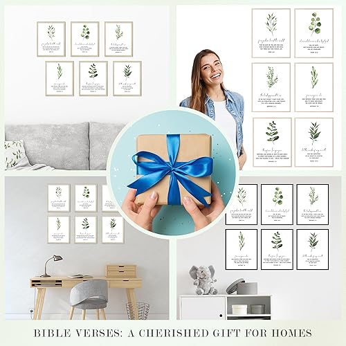 Miniatura 6 de Insire Póster cristiano, arte de las Escrituras, vivero de versículos bíblicos, cuadros con versos bíblicos, decoración de pared, decoración de