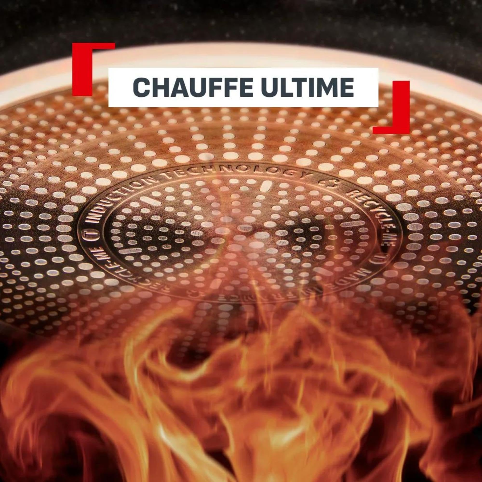 Tefal Explore, Poêle tout-en-un 28 cm + couvercle, Revêtement antiadhésif FusionCore, Induction