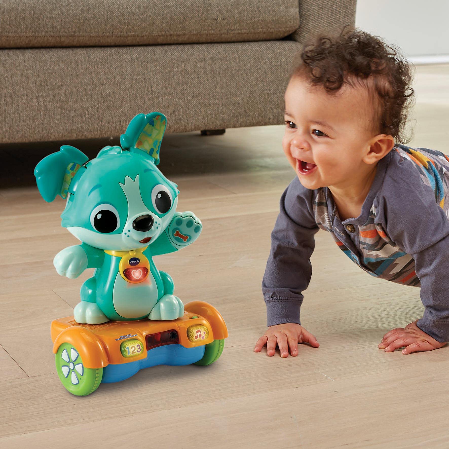VTech - Toby Perrito Interactivo, Juguete para + 12 Meses - Versión ESP (3480-547522)