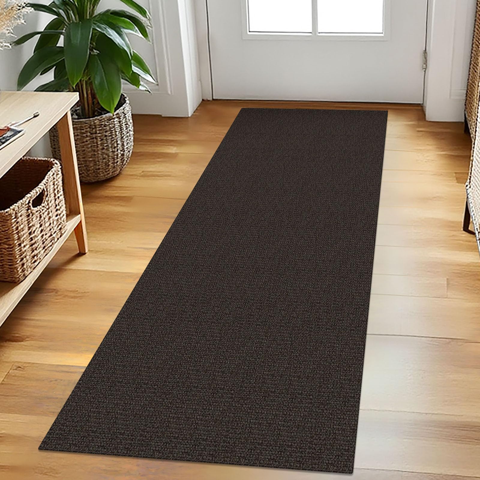 EARTHALL Washable Runner Rug 2x5 Ft Non Slip Runners for Hallways Cotton Rubber Backed Kitchen Runner Braided Indoor Floor Carpet Runners for Entryway