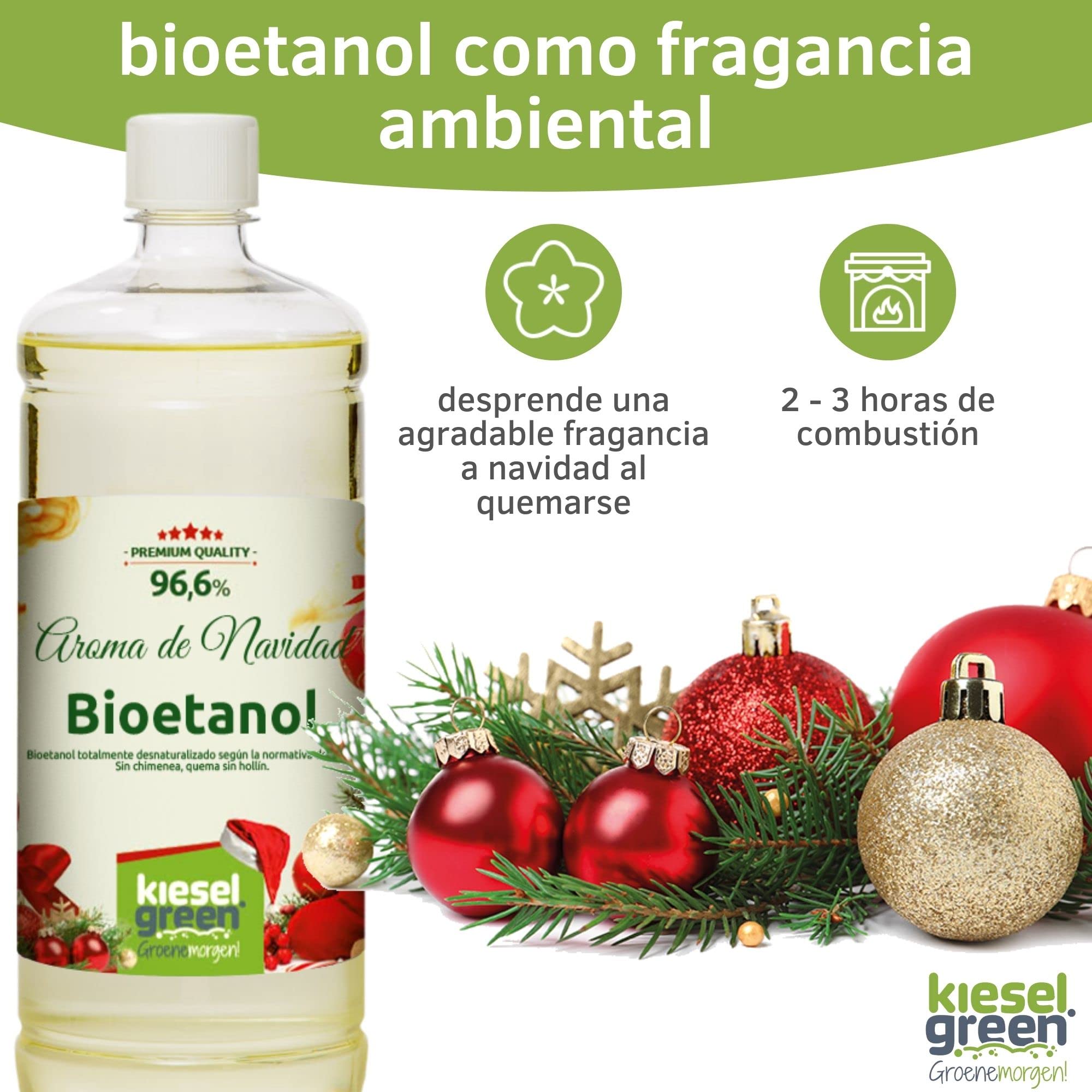 Bioetanol 12 x 1 litro con Fragancia para Chimenea de Etanol, Muchas Variedades – Bioalcohol como Fragancia de Ambiente – Estufas de Bioetanol, Biochimenea Etanol, Ethanol (We)