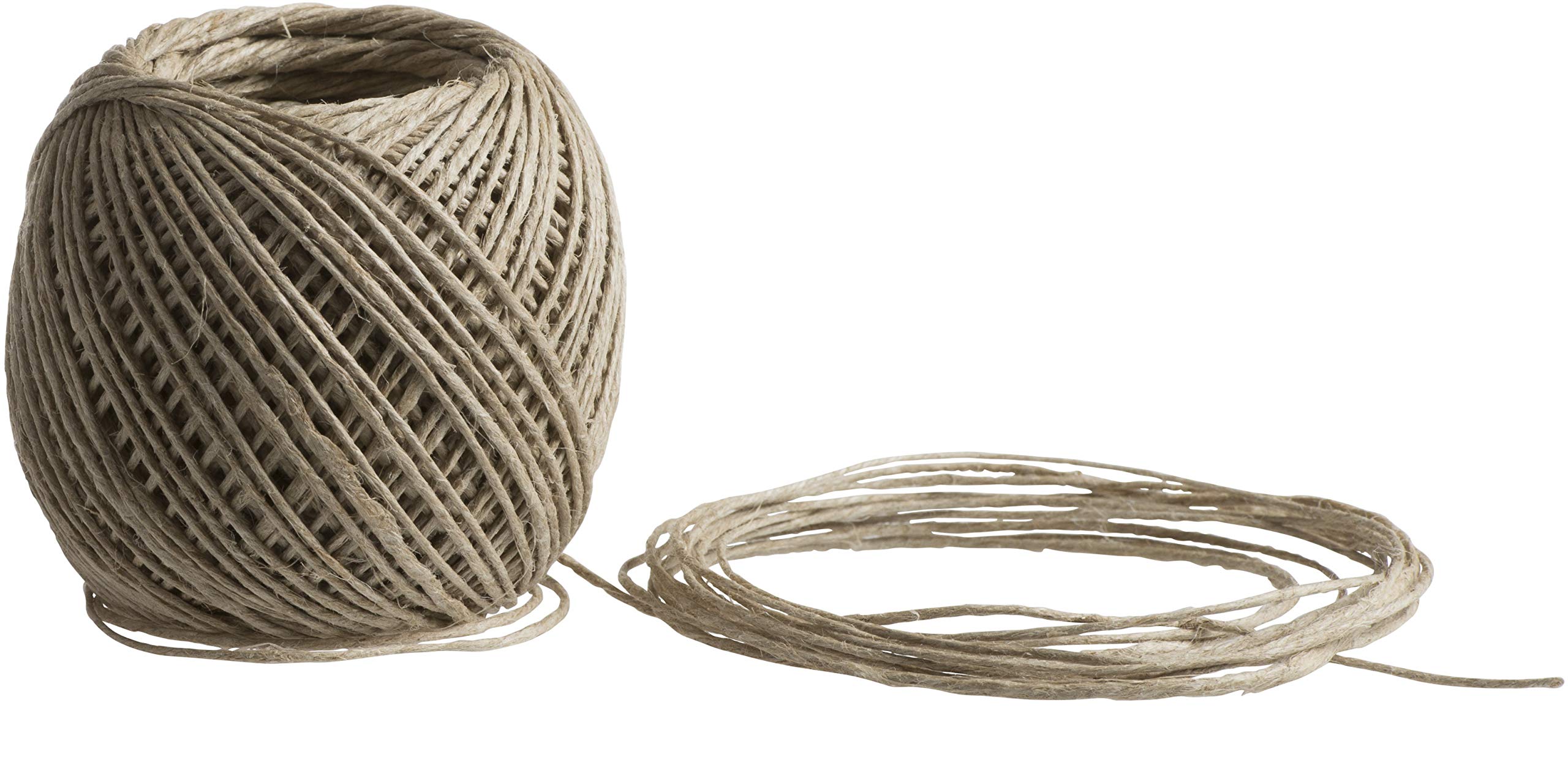 Windhager Cuerda de jardín de Lino, Cuerda de Yute, Cuerda de Yute, Cuerda Decorativa, Producto Natural Puro, 80 m x 1,5 mm, 06105