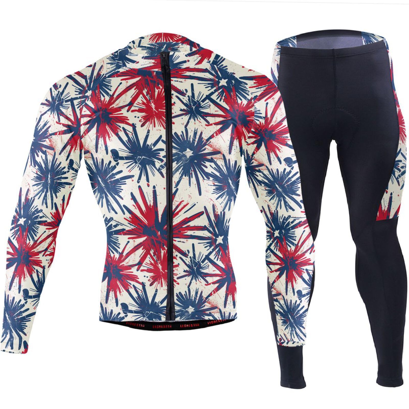 Ärmel-Radtrikot mit Taschen, schnelltrocknend, kaltes Wetter, 3D-gepolstert