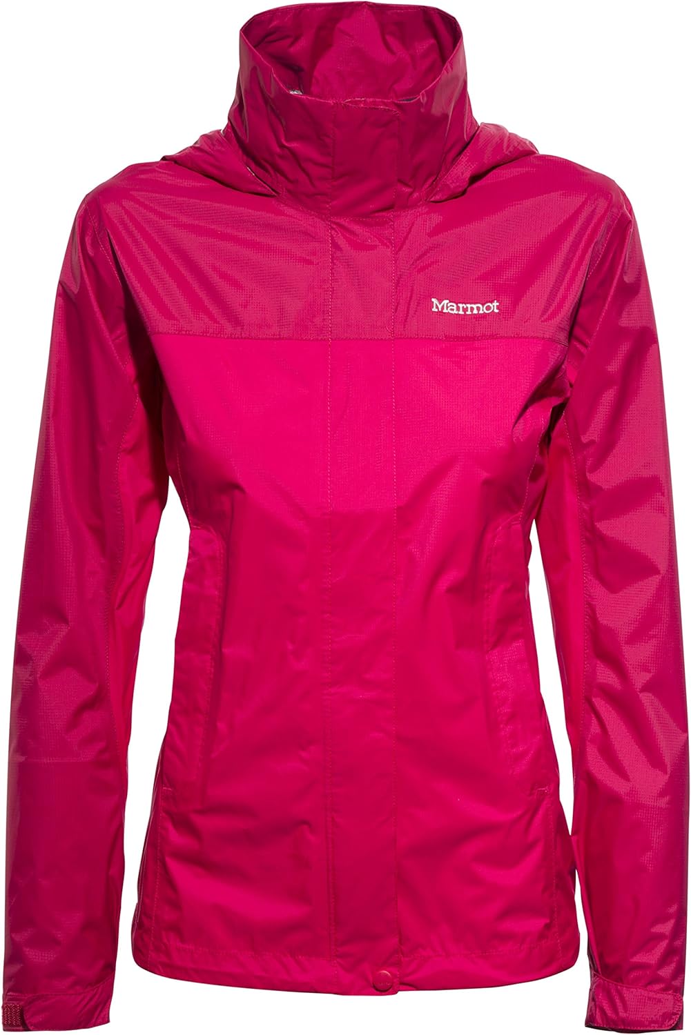 Marmot Women's PreCip Lightweight Waterproof Rain Jacket, Raspberry/Dark Raspberry, Large