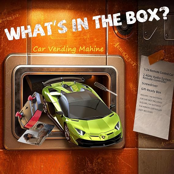 AEROQUEST 1:24 Lamborghini Remote Control Car,2.4GHz Officially Licensed Lamborghini Model RC Toy Car for Boys Girls Birthday Gift