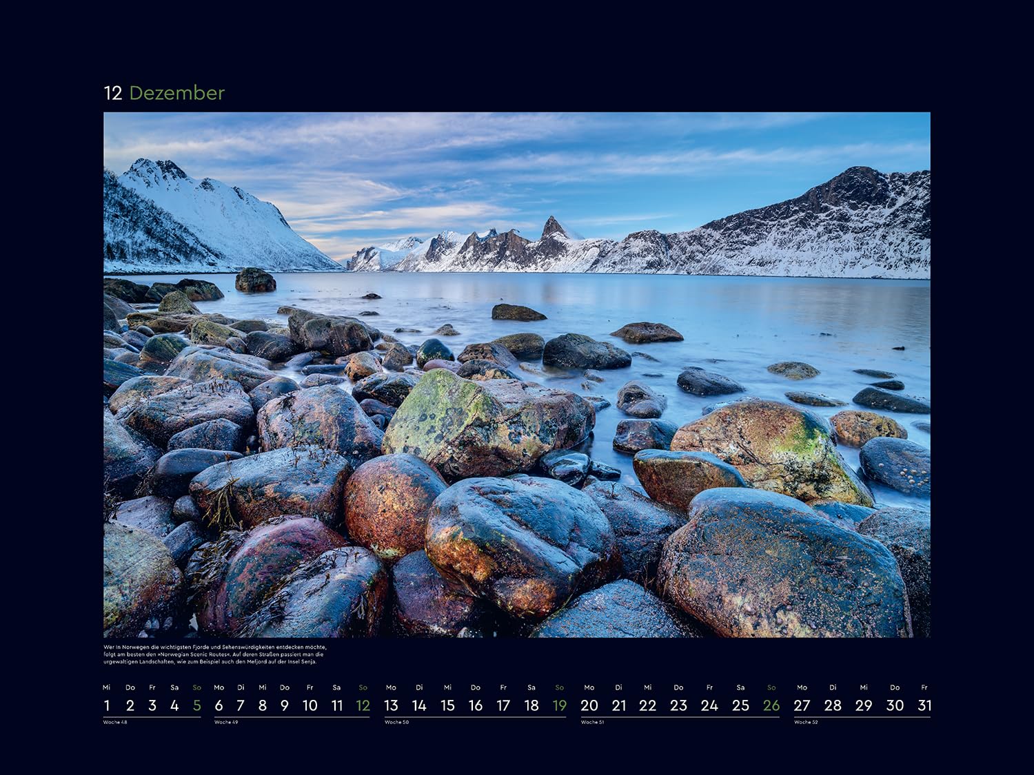 Norwegen - KUNTH Wandkalender 2027: Hochwertiger, bildstarker Kalender mit Spiralbindung im Großformat