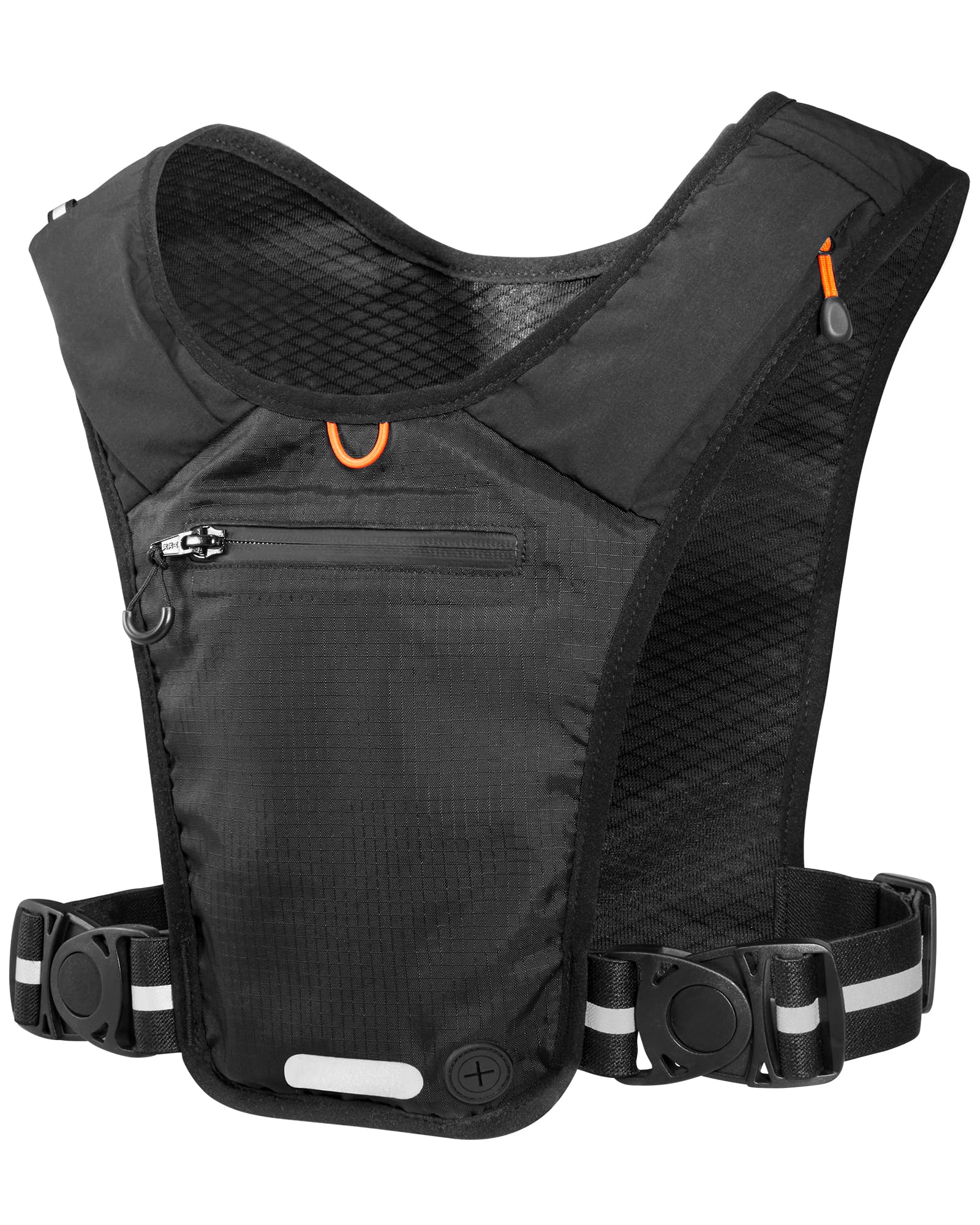 Spigen Dynamic Shield Laufweste für Damen und Herren [Verstellbare Brustgurte, Quick On & Off] Reflektierender Rucksack mit Handyhalterung