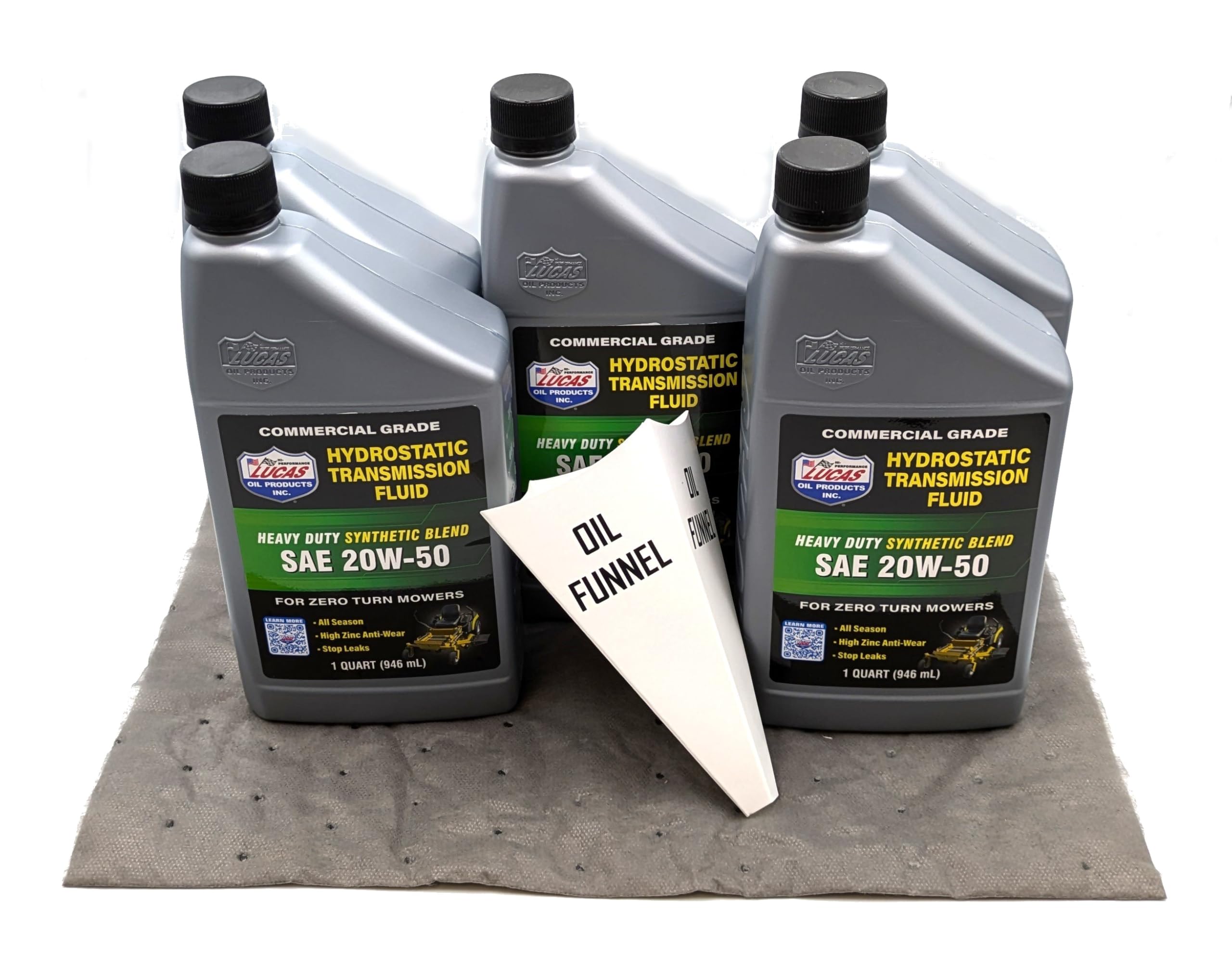 Lucas 5-Quarts SAE 20W-50 Synthetic Blend Hydrostatic Transmission Fluid