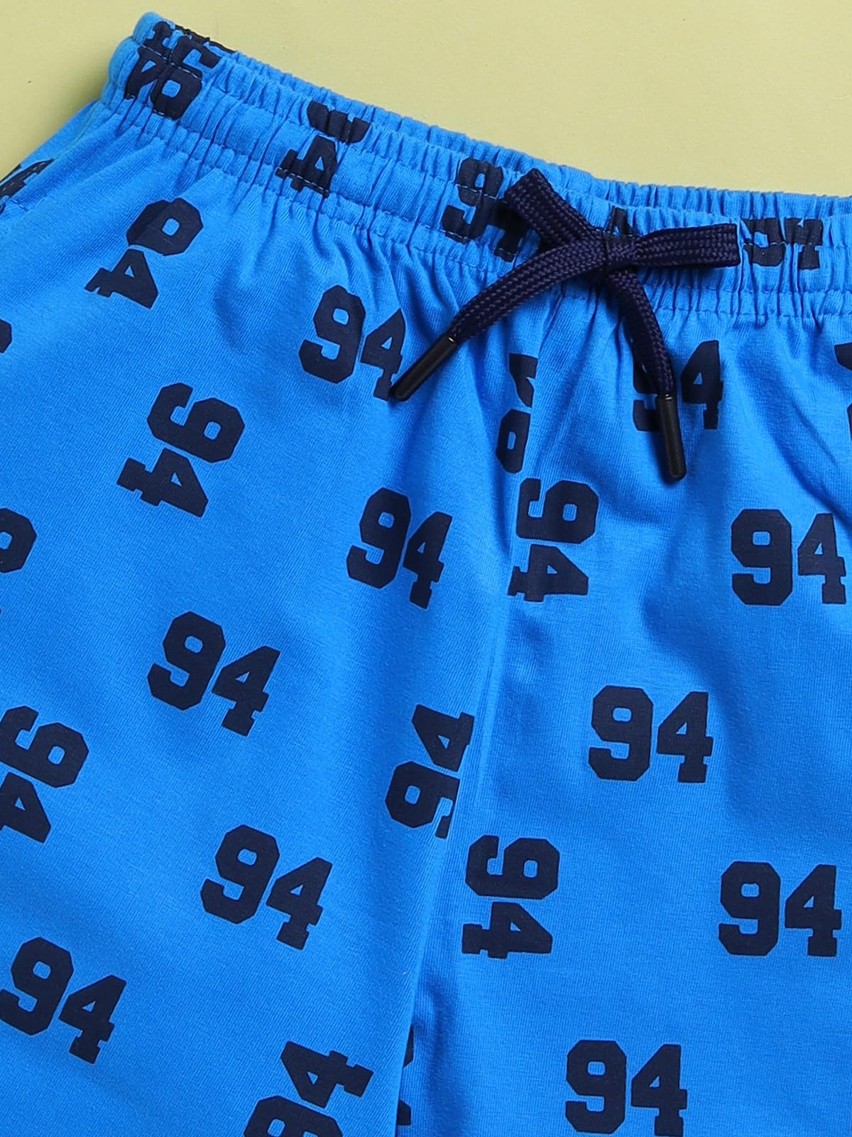 Bumchums Set di maglietta e pantaloni senza maniche per ragazzi, senza maniche, con scollo rotondo, set di abbigliamento casual, alla moda e carino, stampato