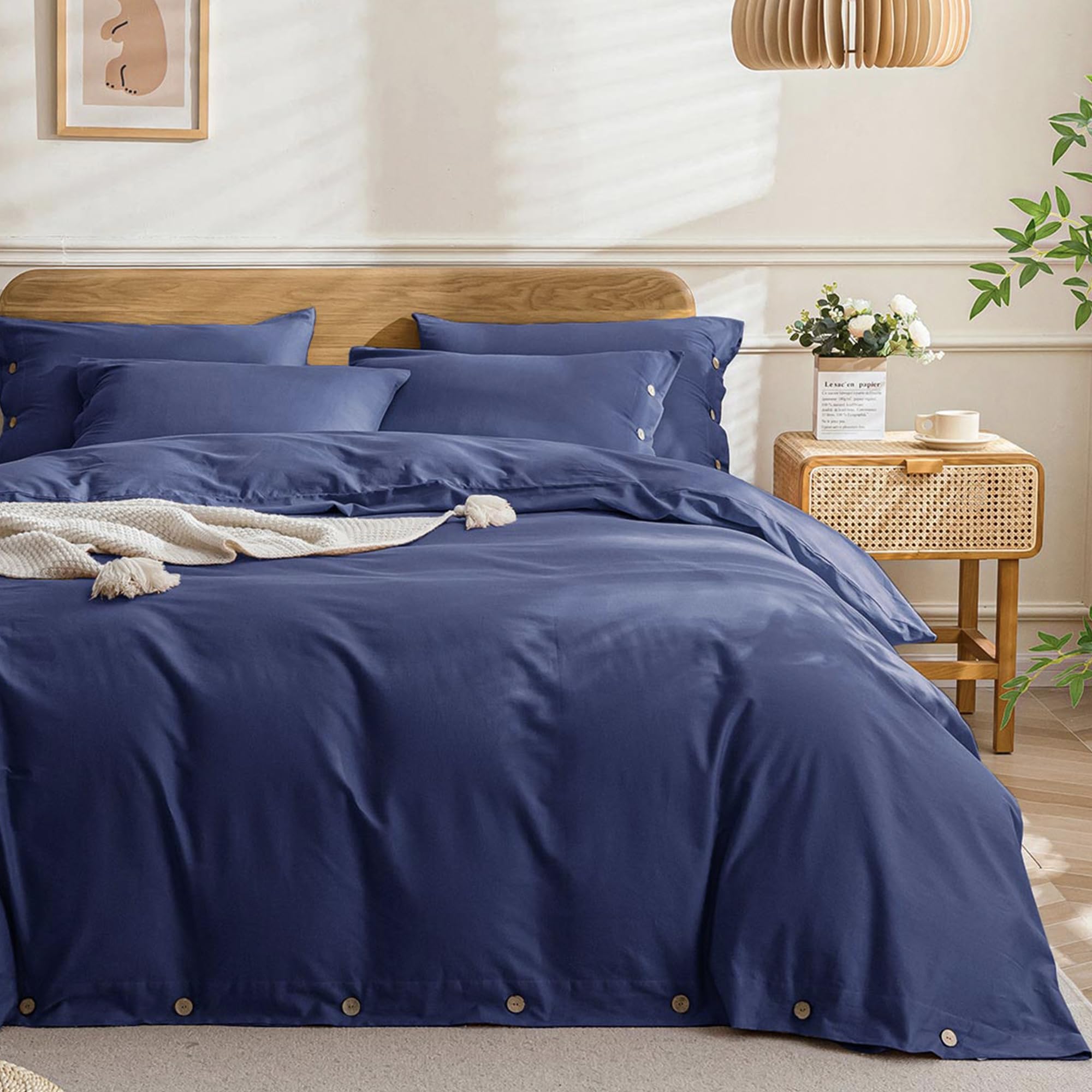 トップス duvet King TENCEL™ Duvet Cover and Sham Set Slate Blue - Threshold