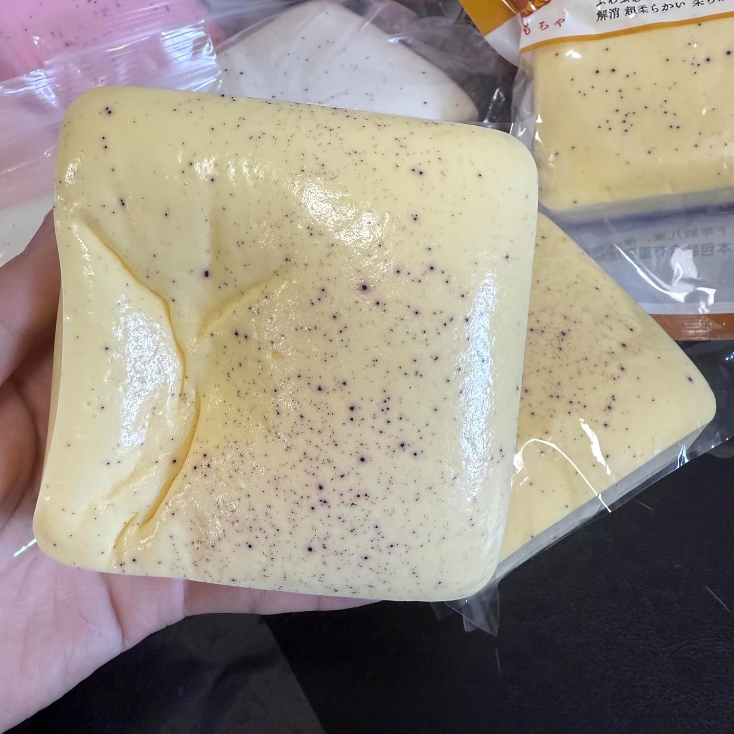 2PCS Slow Rising Squishy, Sticky Toast Squishy, Soft Stress Relief Toy with Slow Rising Effect, Cute Toast Design for Anxiety Relief and Sensory Play (Yellow)