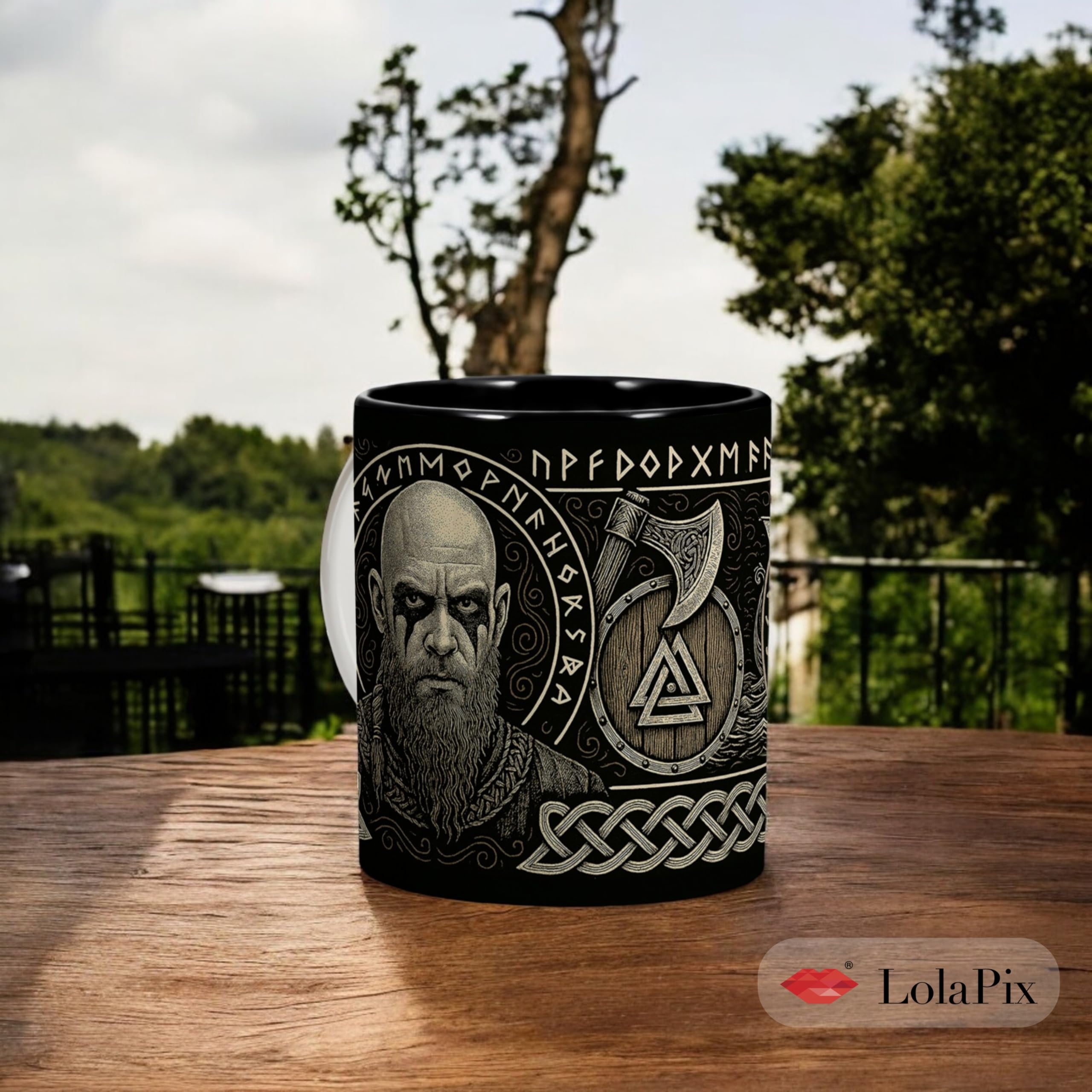 Regalo Para Padre Taza Vikinga Personalizada Con Nombre - Inspirada En Ragnar Lothbrok, Regalo Para Fans De Vikings Jarra Cerveza Personalizada