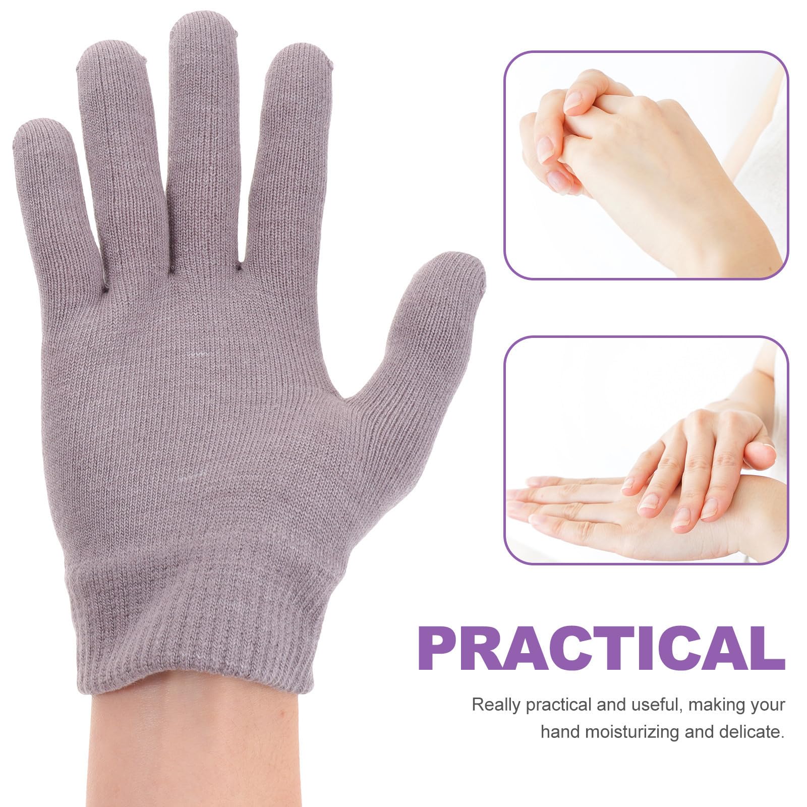 5 Paare Feuchtigkeitsspendende Handschuhe für Hautpflege mit Gel,