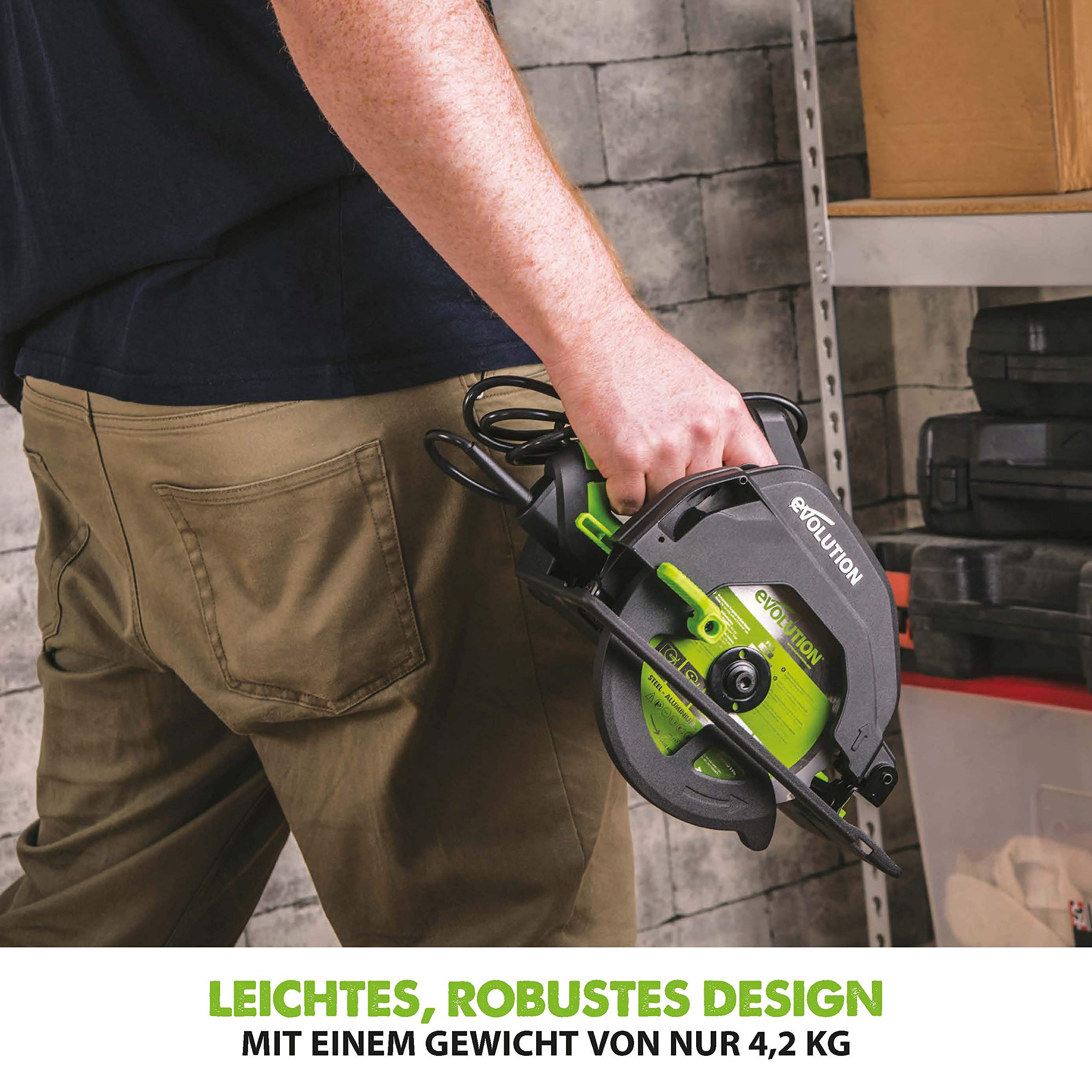 Evolution Power Tools Elektrowerkzeuge F165CCSL Mehrzweck-Kreissäge (165 mm, 230V)