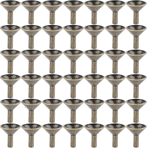 Framendino, Paquete de 50 soportes de incienso de metal para quemador de incienso de latón, soporte para cono de incienso